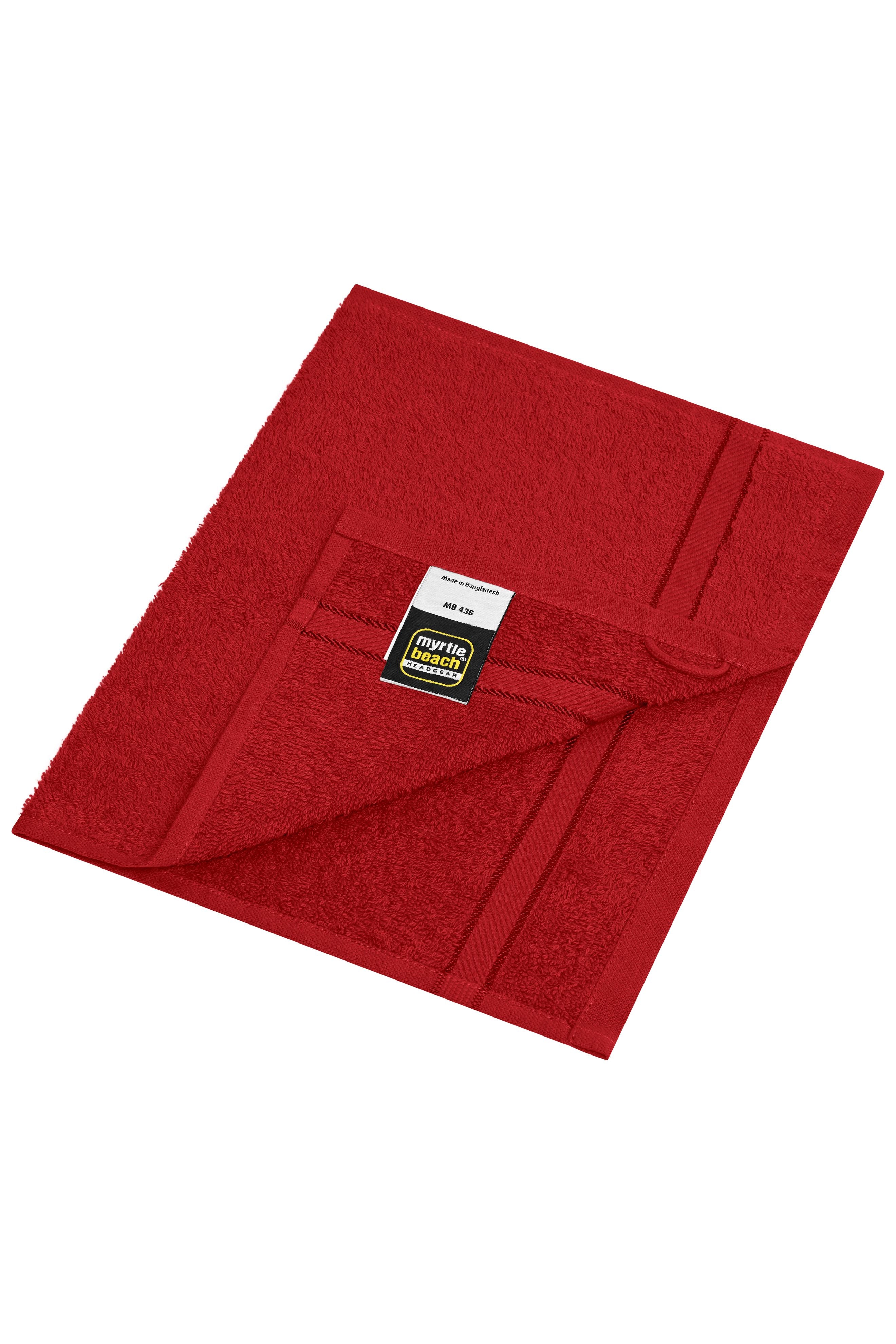 MB436 - Guest Towel in orient-red Größe 30 x 50 cm von Daiber
