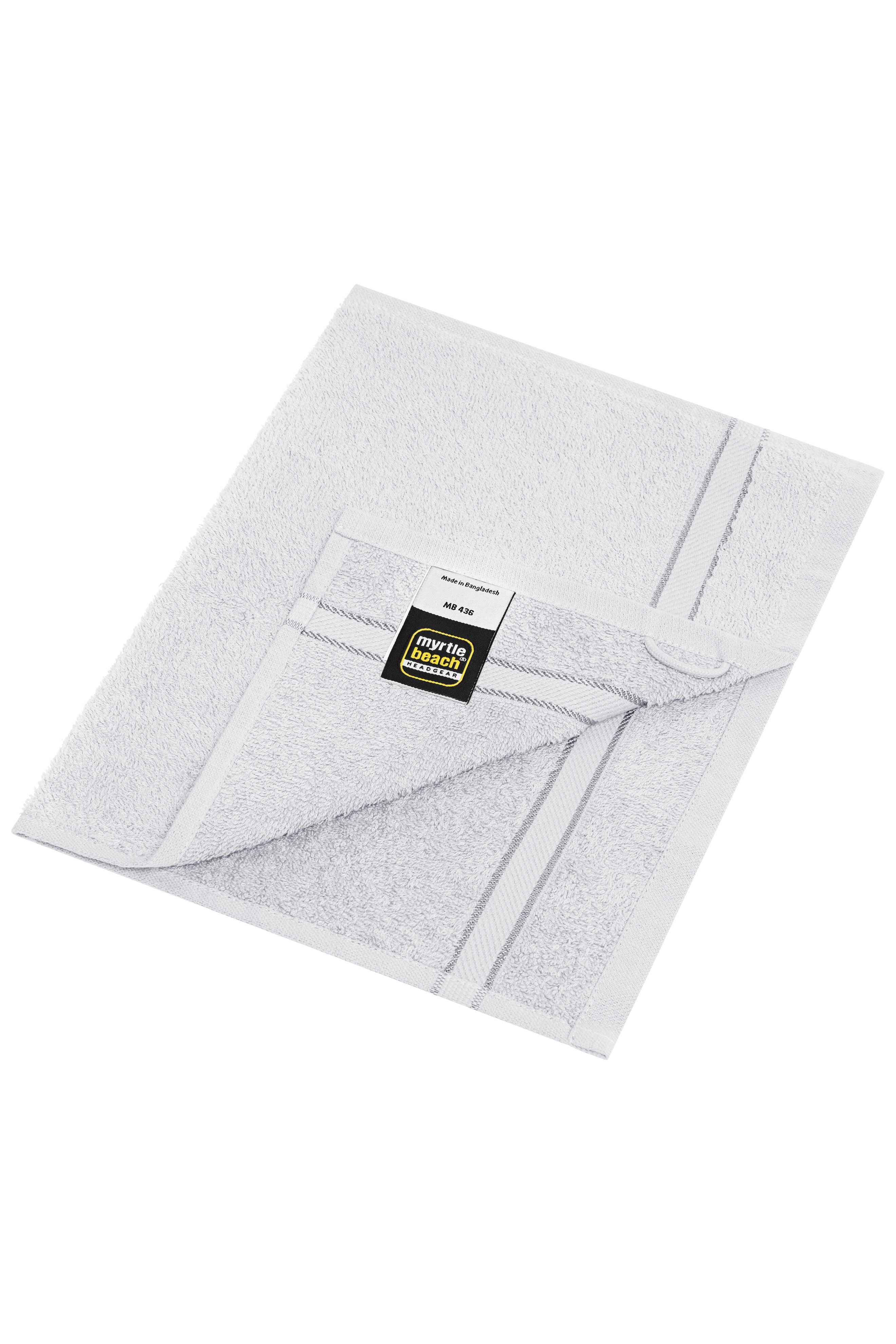 MB436 - Guest Towel in white Größe 30 x 50 cm von Daiber