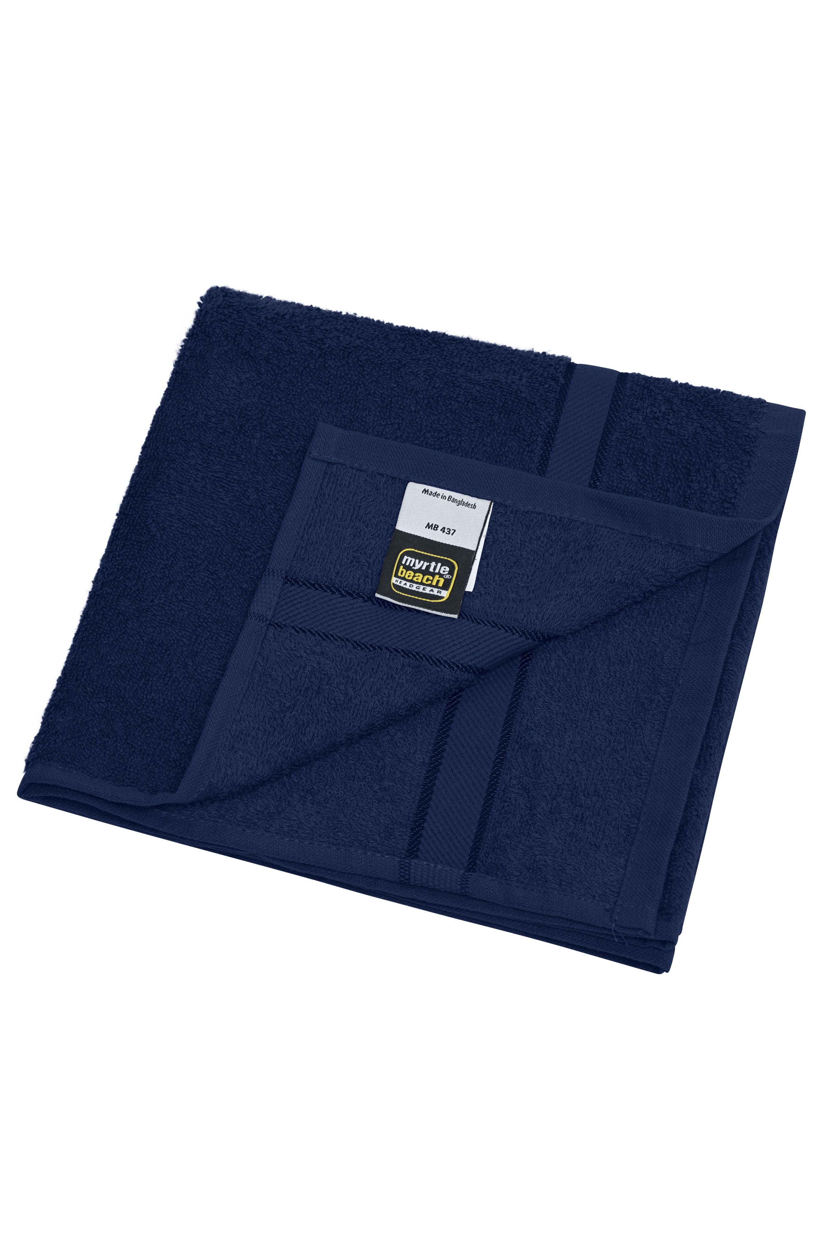 MB437 - Hand Towel in navy Größe 50 x 100 cm von Daiber