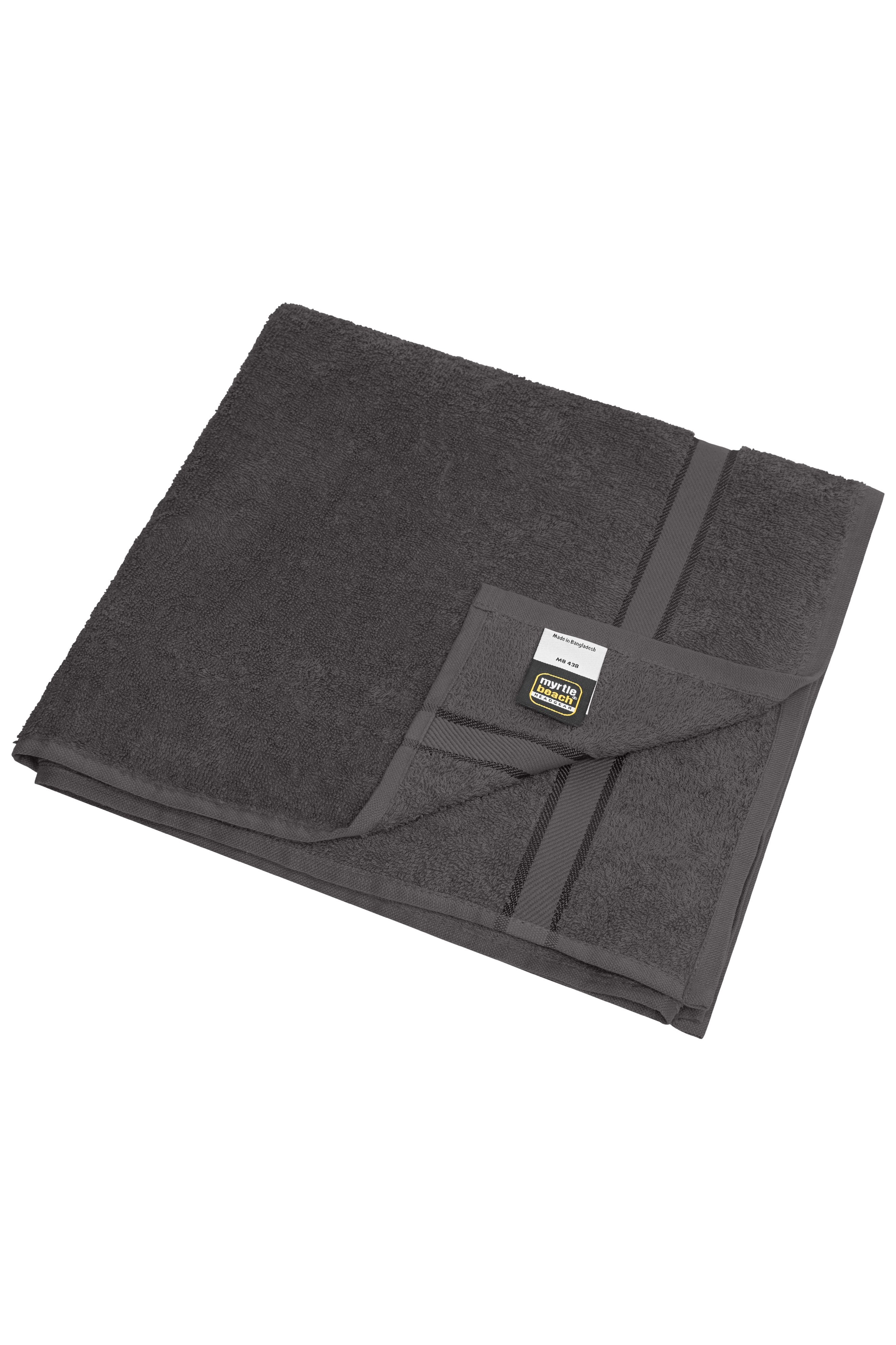 MB438 - Bath Towel in graphite Größe 70 x 140 cm von Daiber