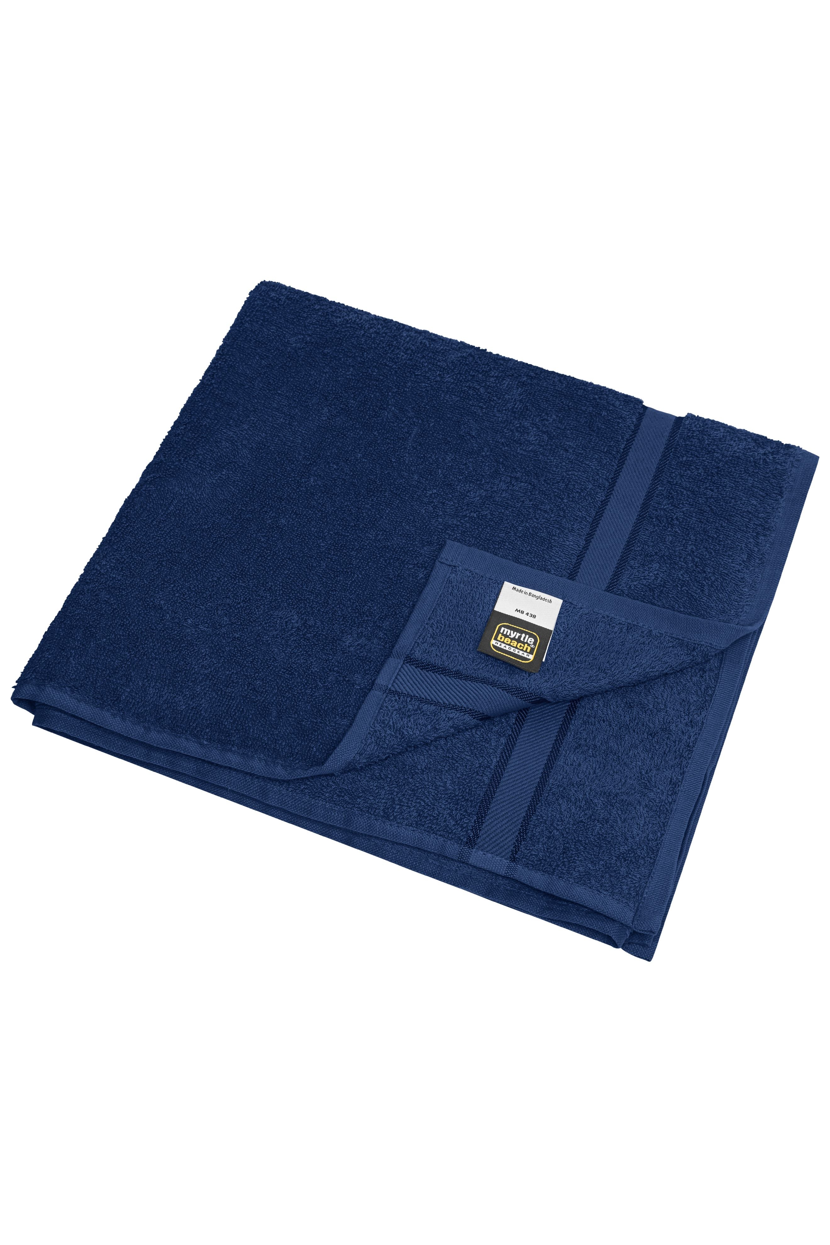 MB438 - Bath Towel in navy Größe 70 x 140 cm von Daiber