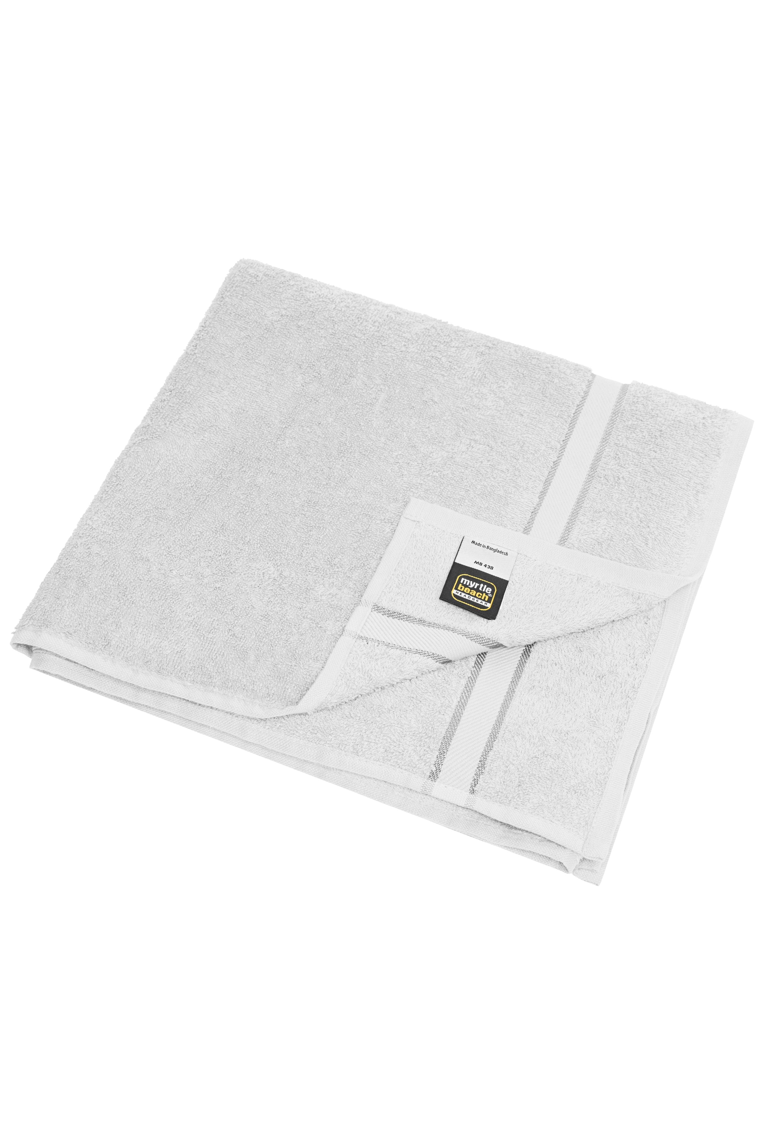 MB438 - Bath Towel in white Größe 70 x 140 cm von Daiber