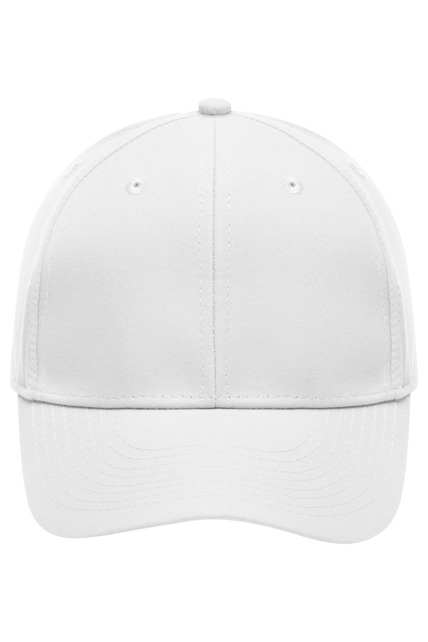 MB6135 - 6 Panel Polyester Peach Cap in white Größe one size von Daiber