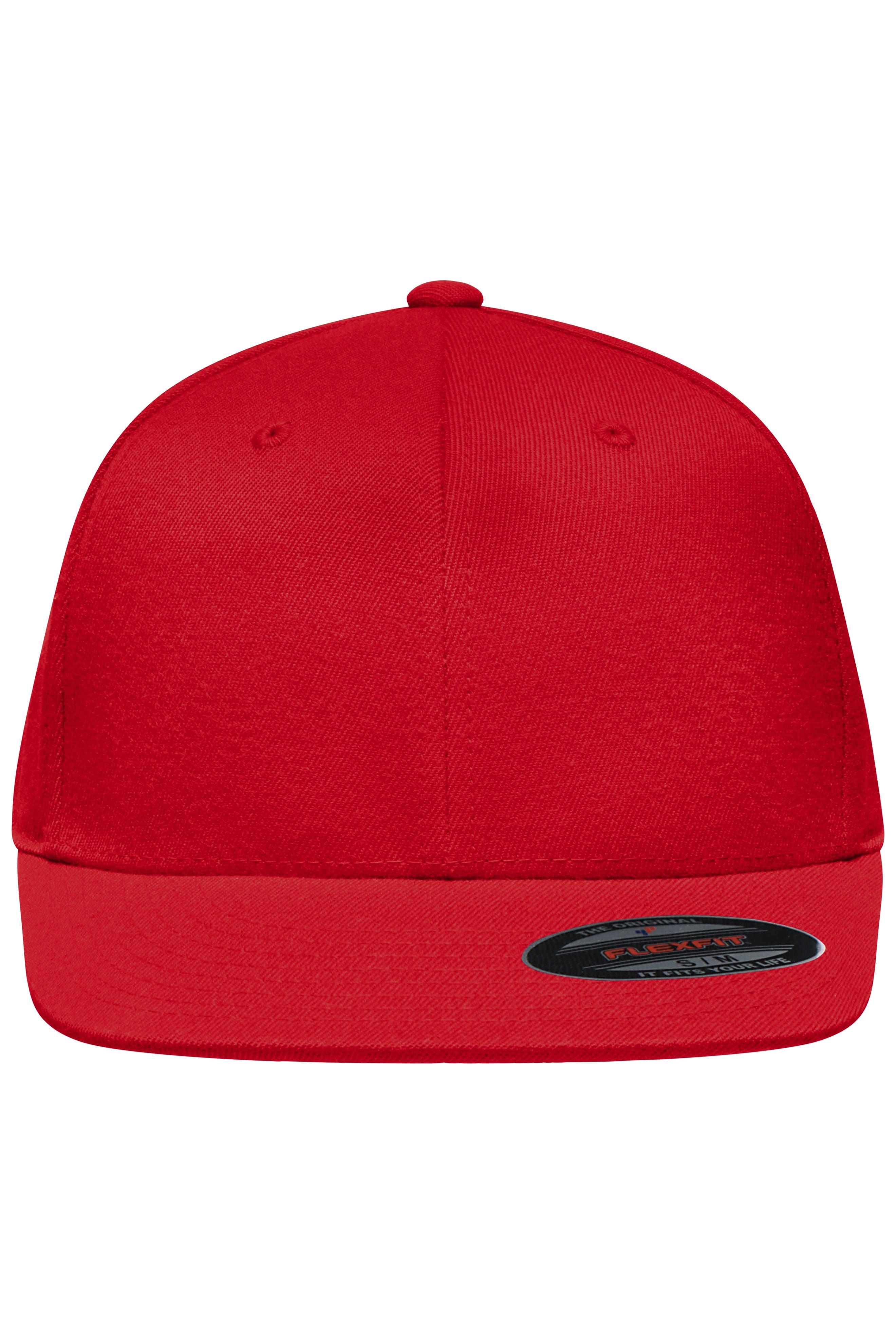 MB6184 - Flexfit® Flat Peak Cap in red Größe S/M von Daiber