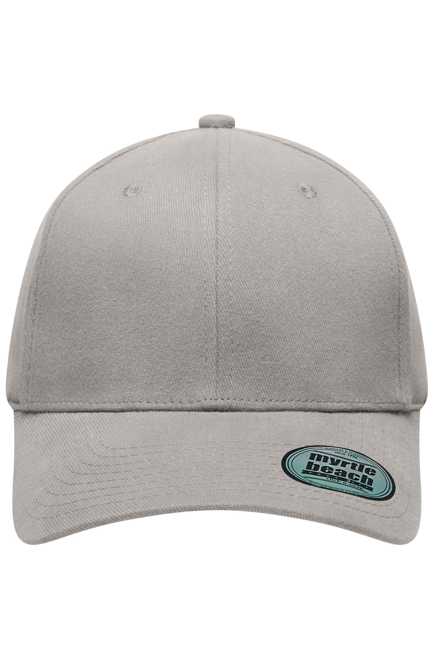 MB6206 - 6 Panel Elastic Fit Baseball Cap in light-grey Größe S/M von Daiber