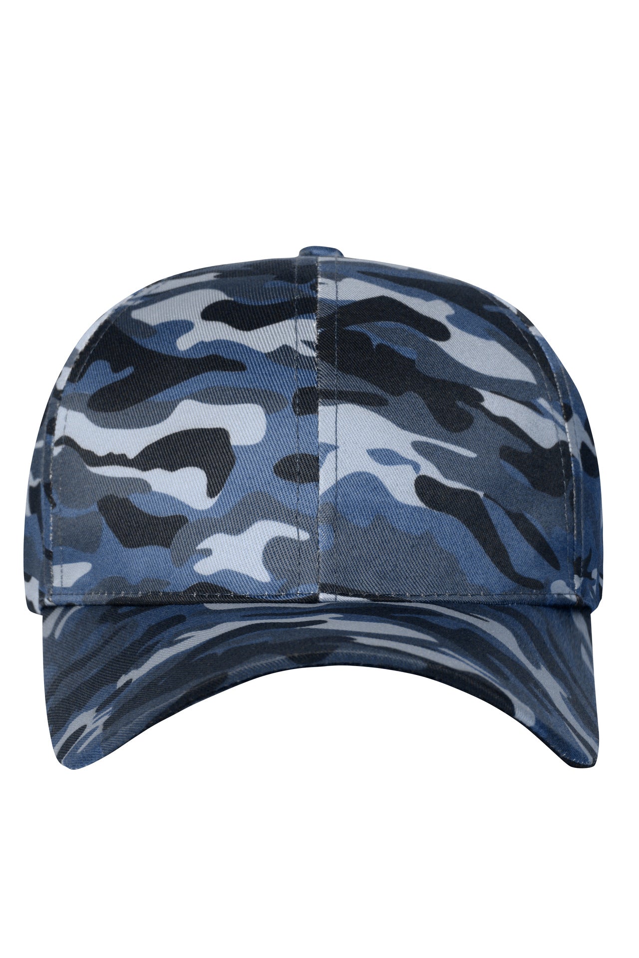 MB6227 - 6 Panel Camouflage Cap in denim/black Größe one size von Daiber