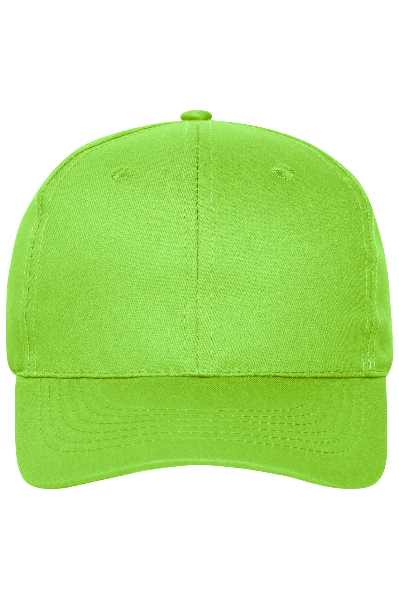 MB6236 - 6 Panel Cap Bio Cotton in lime-green Größe one size von Daiber