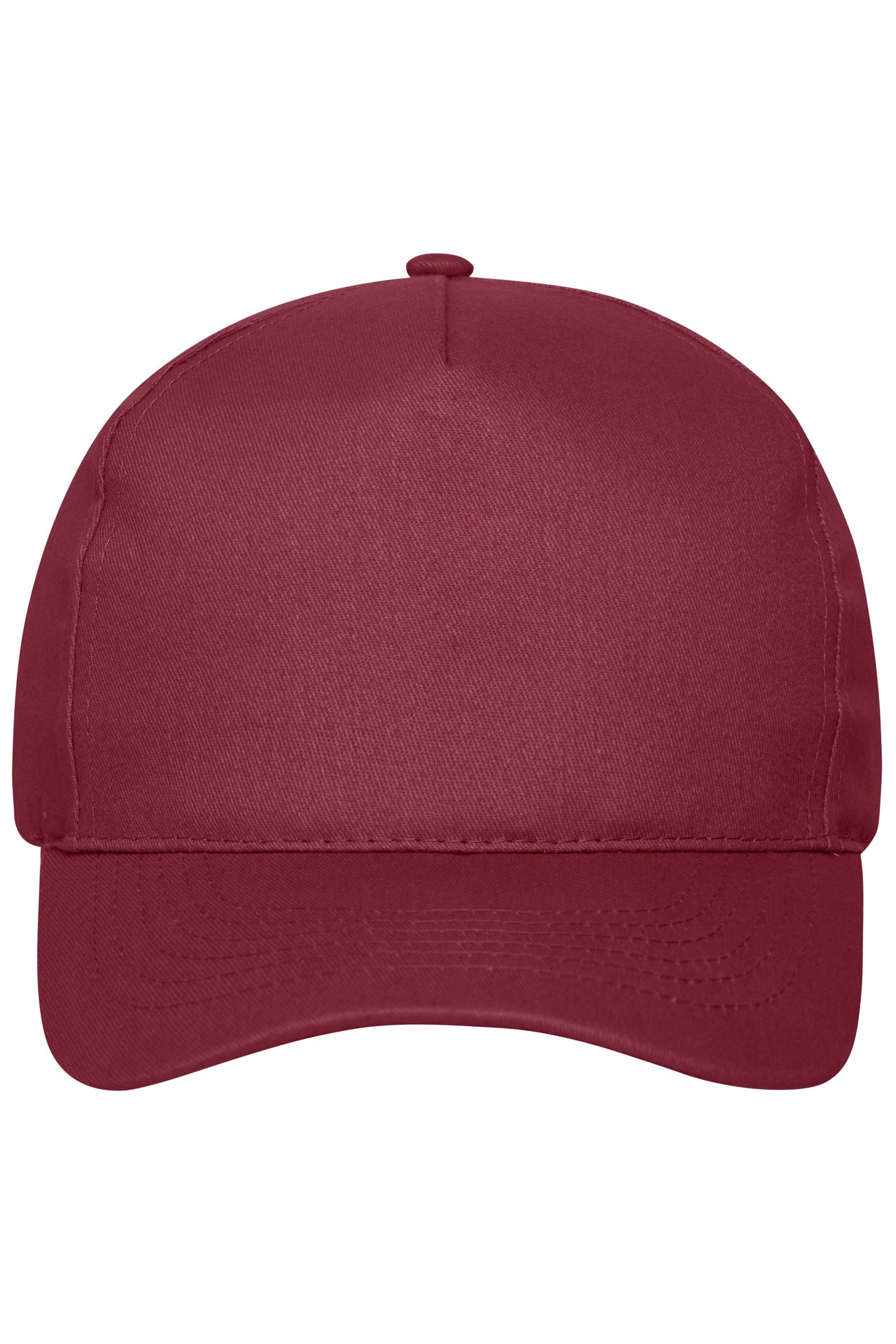 MB6237 - 5 Panel Cap Bio Cotton in burgundy Größe one size von Daiber