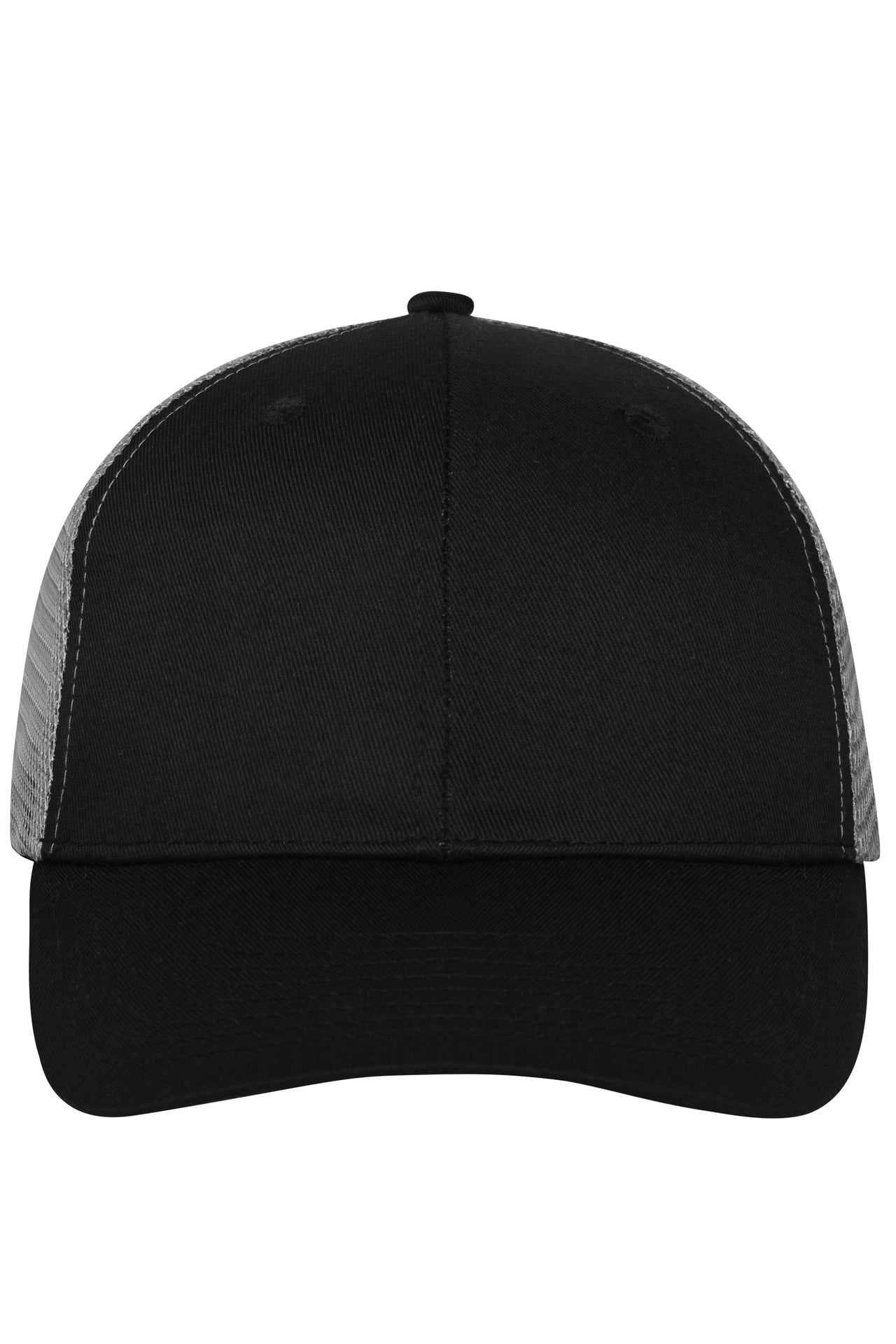 MB6239 - 6 Panel Mesh Cap in black/black/dark-grey Größe one size von Daiber