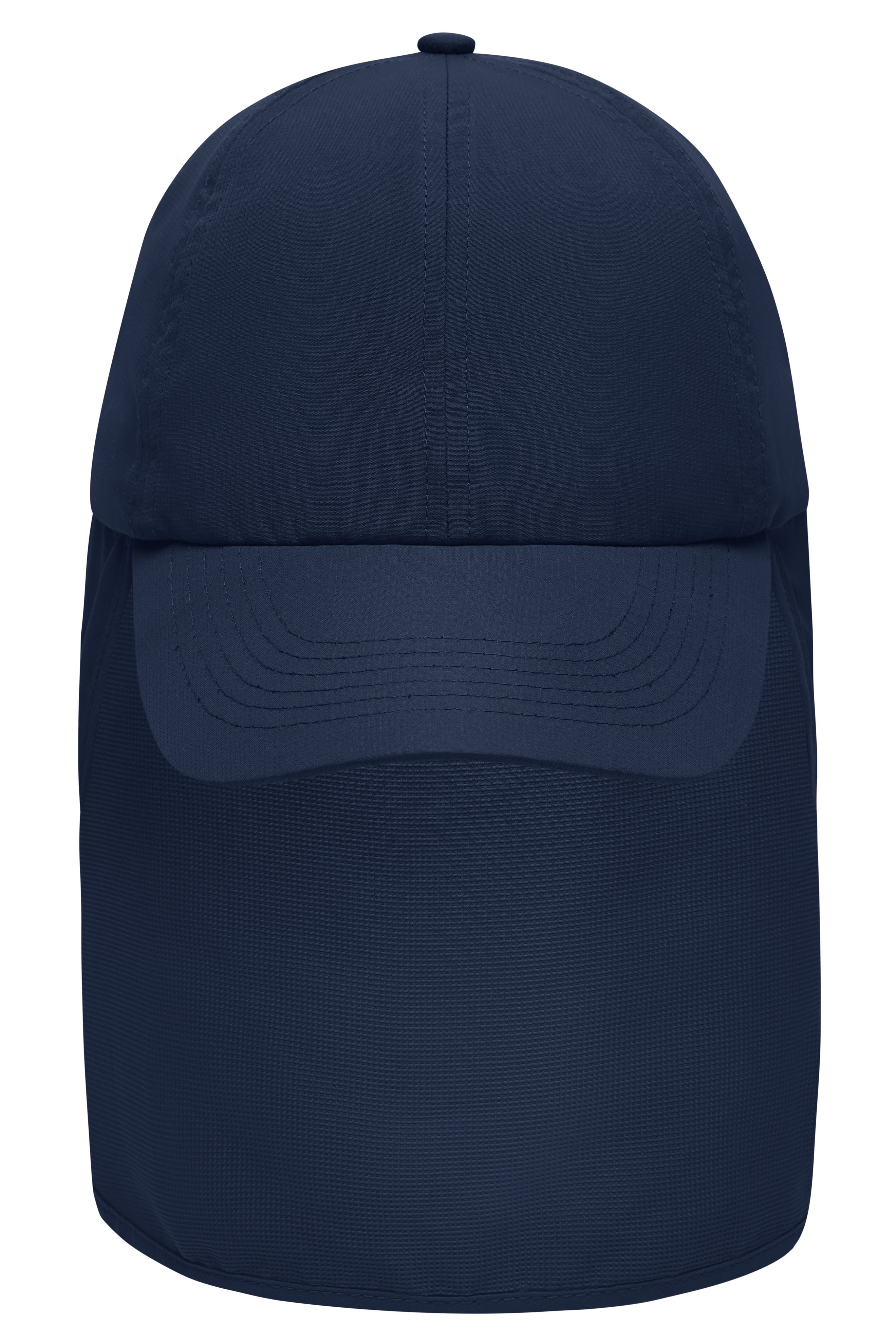 MB6243 - 6 Panel Cap with Neck Guard in navy Größe one size von Daiber