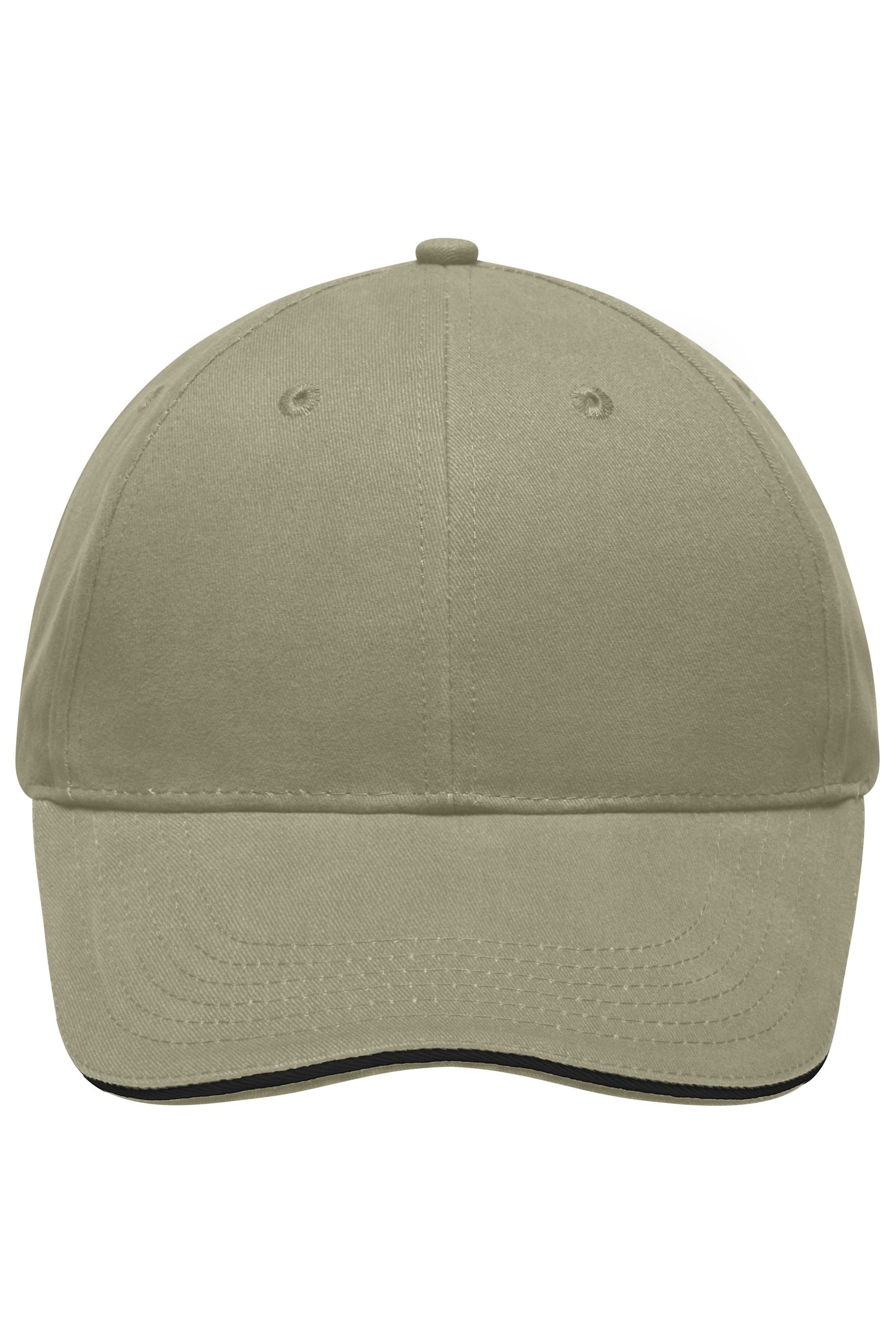MB6541 - Light Brushed Sandwich Cap in beige/black Größe one size von Daiber