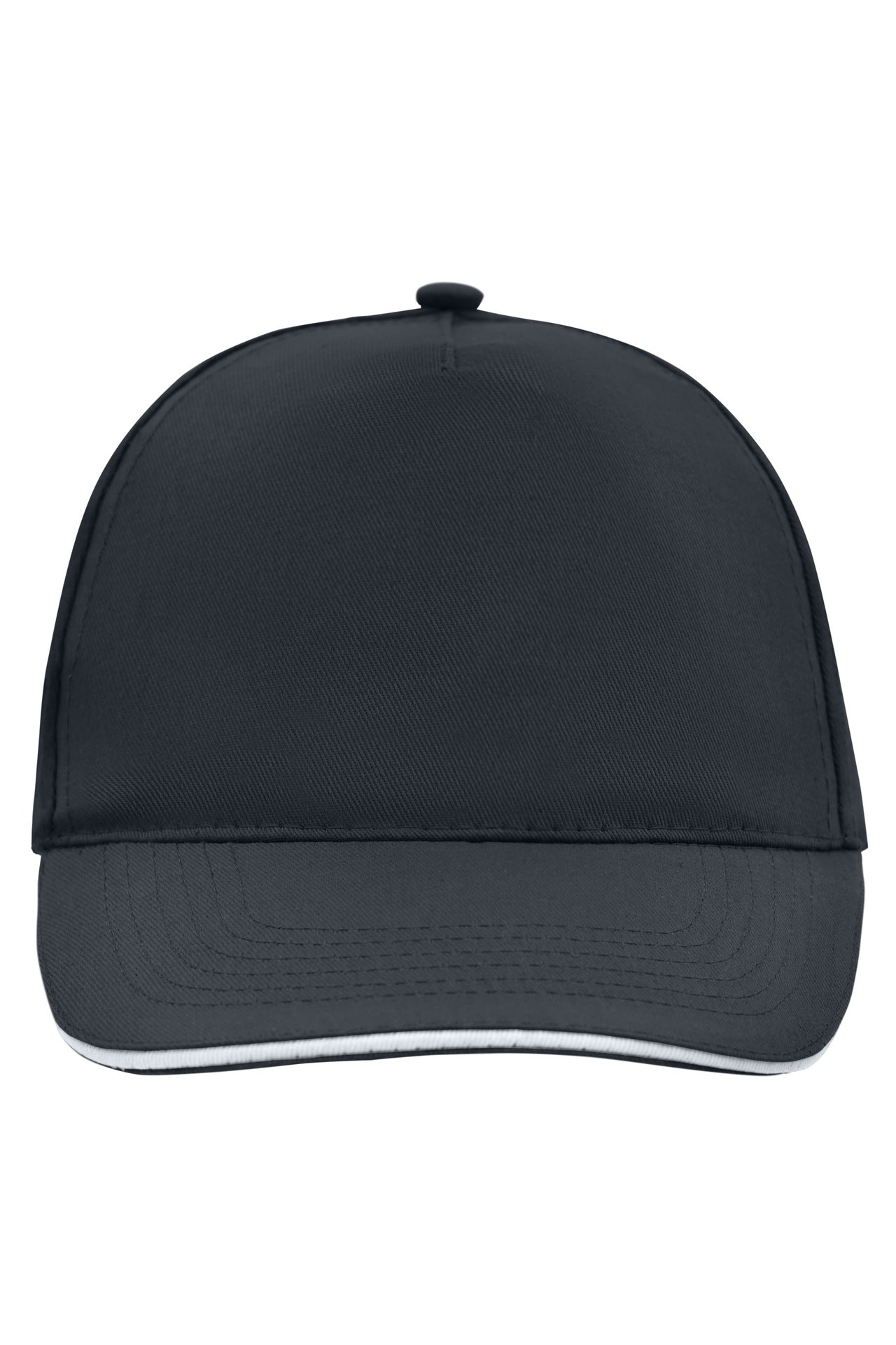 MB6552 - 5 Panel Promo Sandwich Cap in black/white Größe one size von Daiber