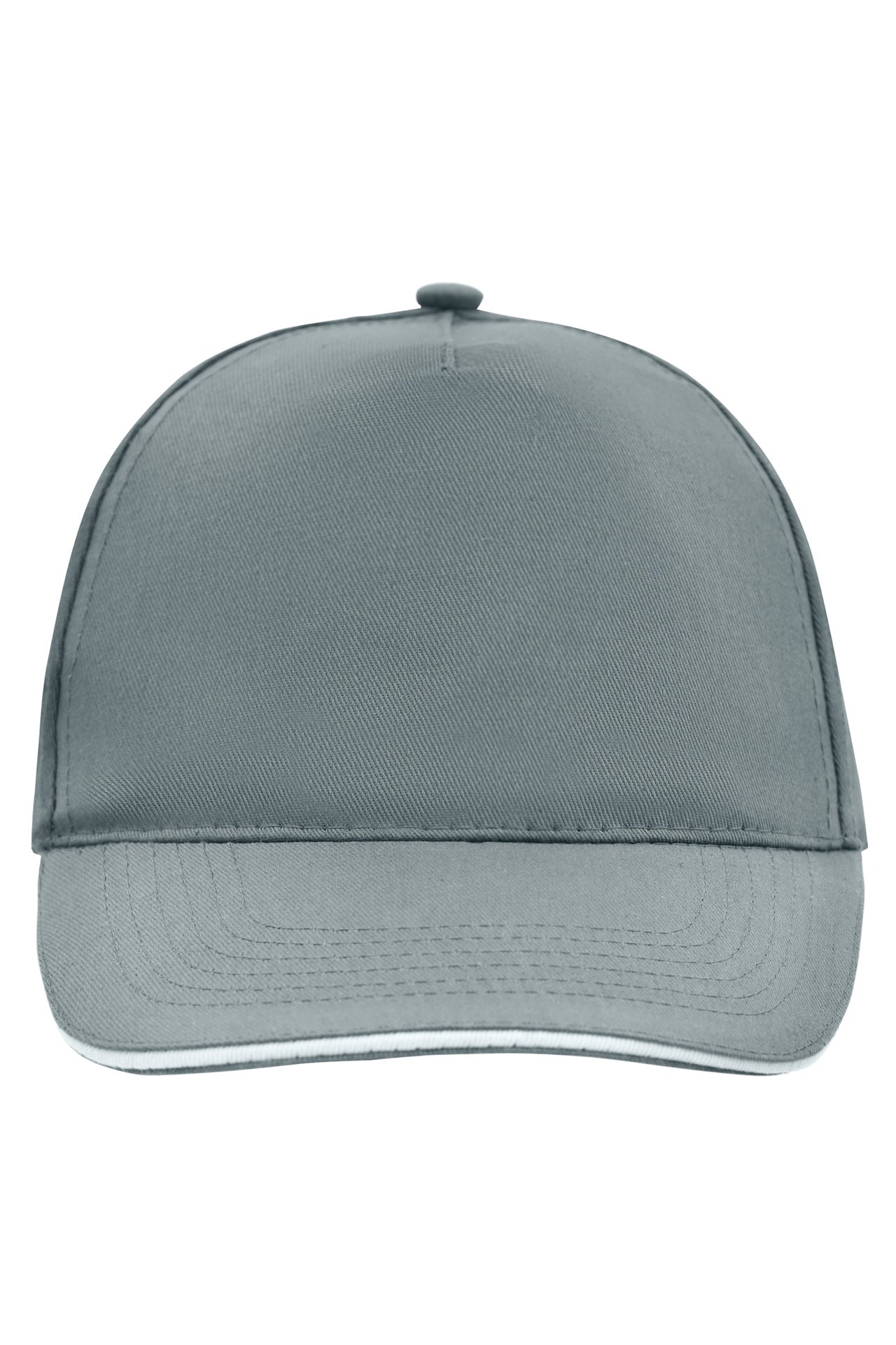 MB6552 - 5 Panel Promo Sandwich Cap in dark-grey/white Größe one size von Daiber