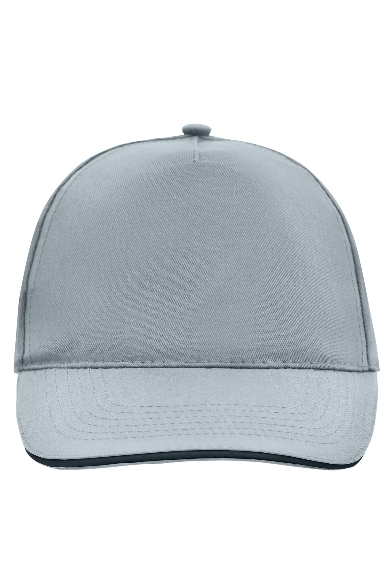 MB6552 - 5 Panel Promo Sandwich Cap in light-grey/black Größe one size von Daiber