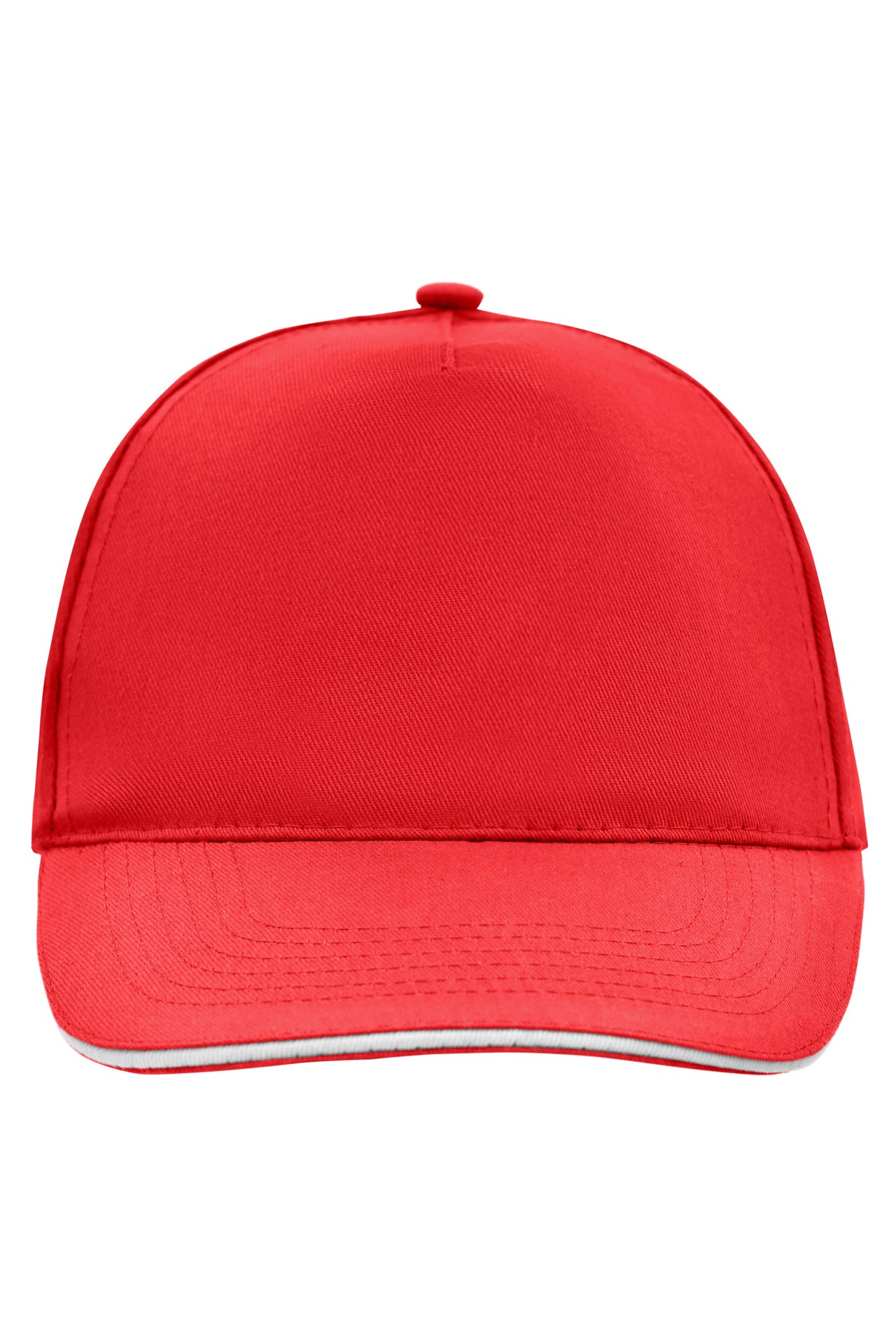 MB6552 - 5 Panel Promo Sandwich Cap in red/white Größe one size von Daiber