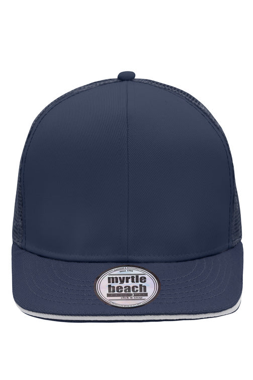 MB6635 - Pro Cap Mesh 6 Panel in navy/white Größe one size von Daiber
