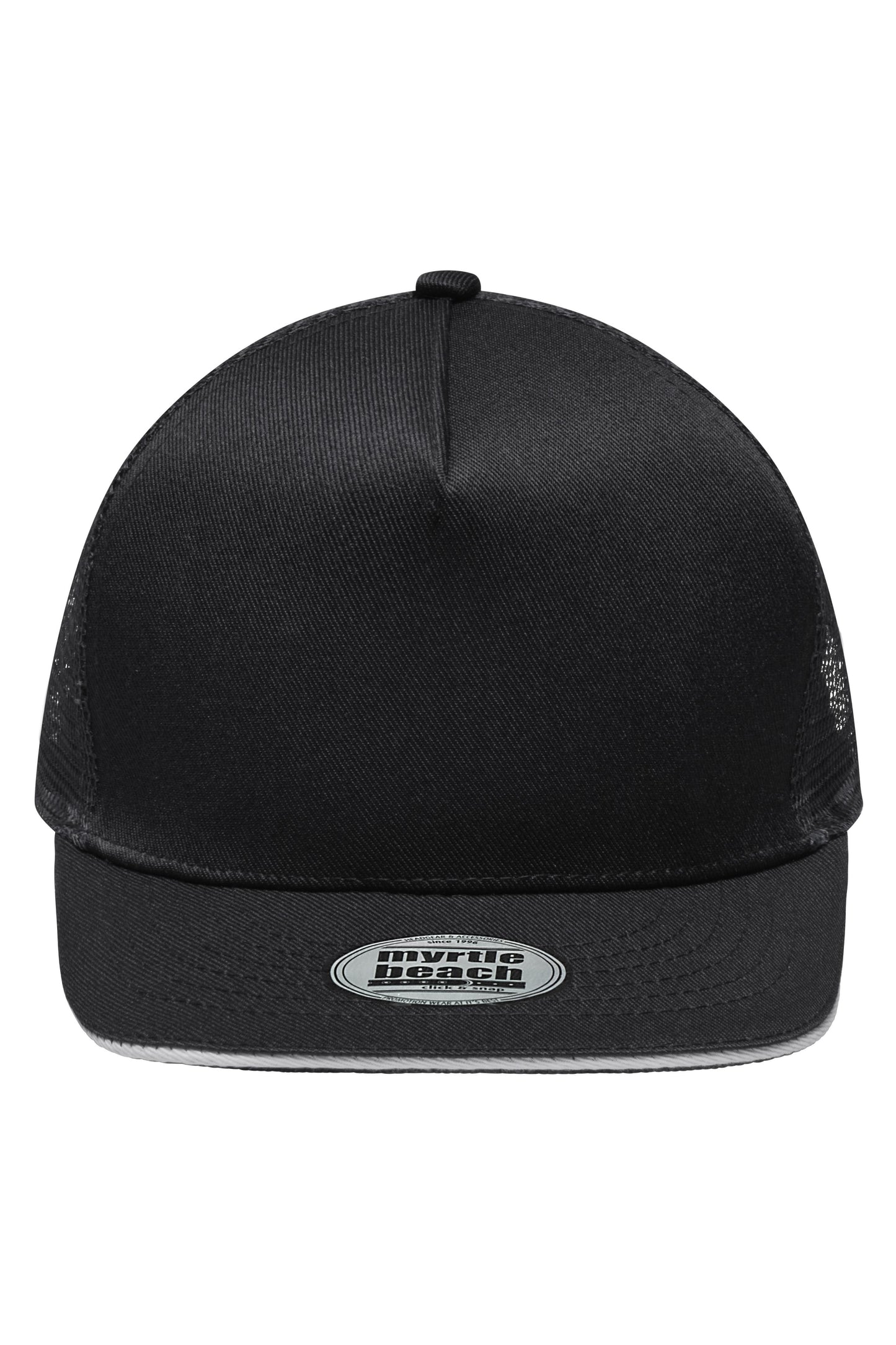 MB6636 - Pro Cap Mesh 5 Panel in black/light-grey Größe one size von Daiber