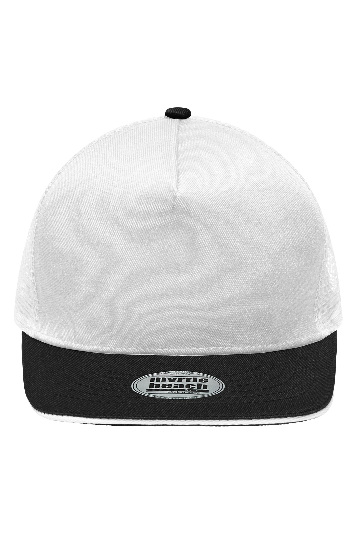 MB6636 - Pro Cap Mesh 5 Panel in white/black Größe one size von Daiber