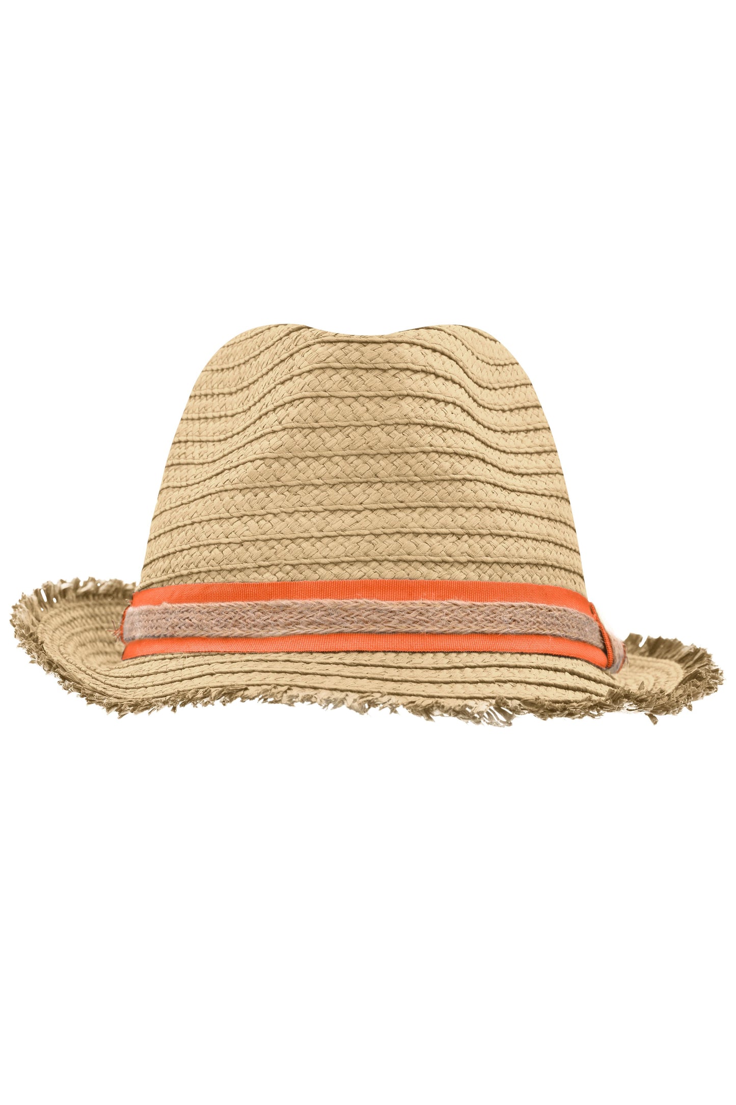 MB6703 - Trendy Summer Hat in straw/orange Größe S/M von Daiber