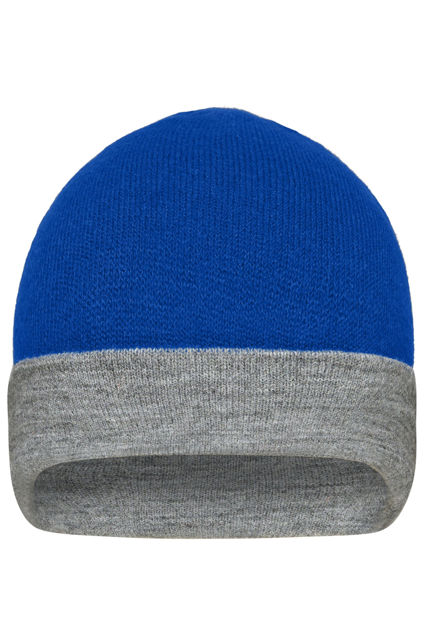 MB7400 - Reversible Beanie in royal/grey-heather Größe one size von Daiber