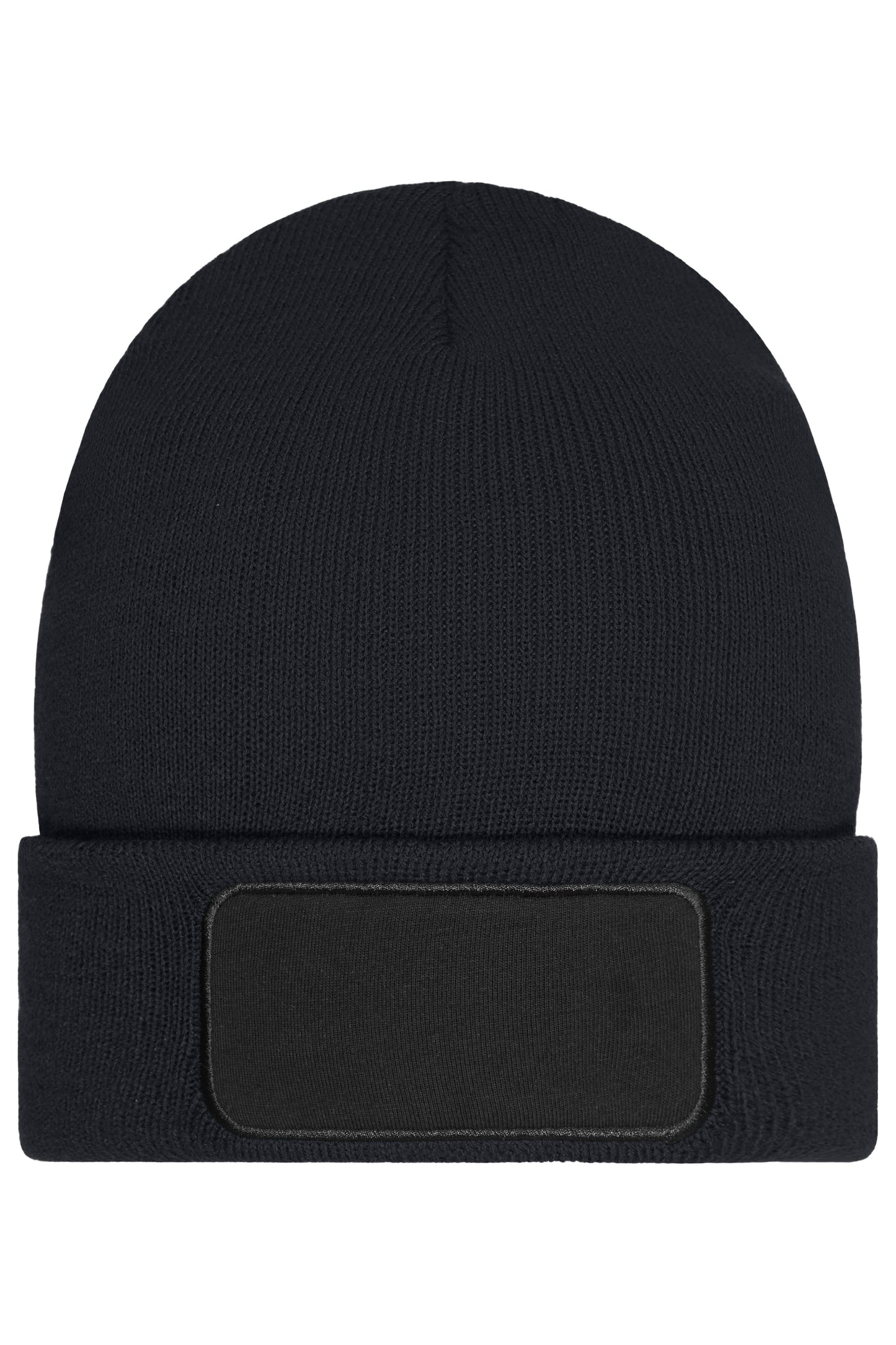MB7407 - Beanie with Patch (10cm x 5 cm) - Thinsulate in black Größe one size von Daiber