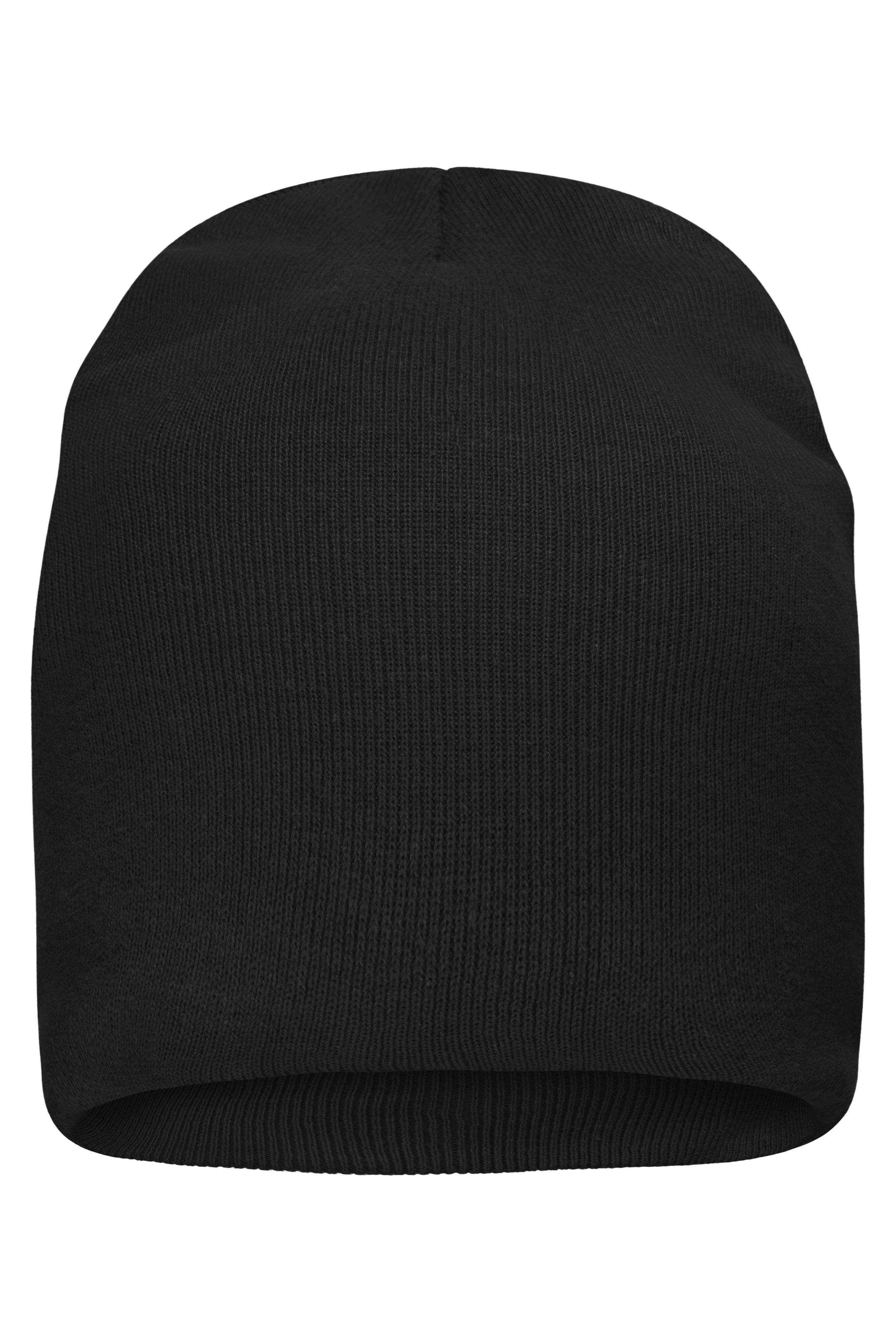 MB7410 - Bio Cotton Casual Beanie in black Größe one size von Daiber