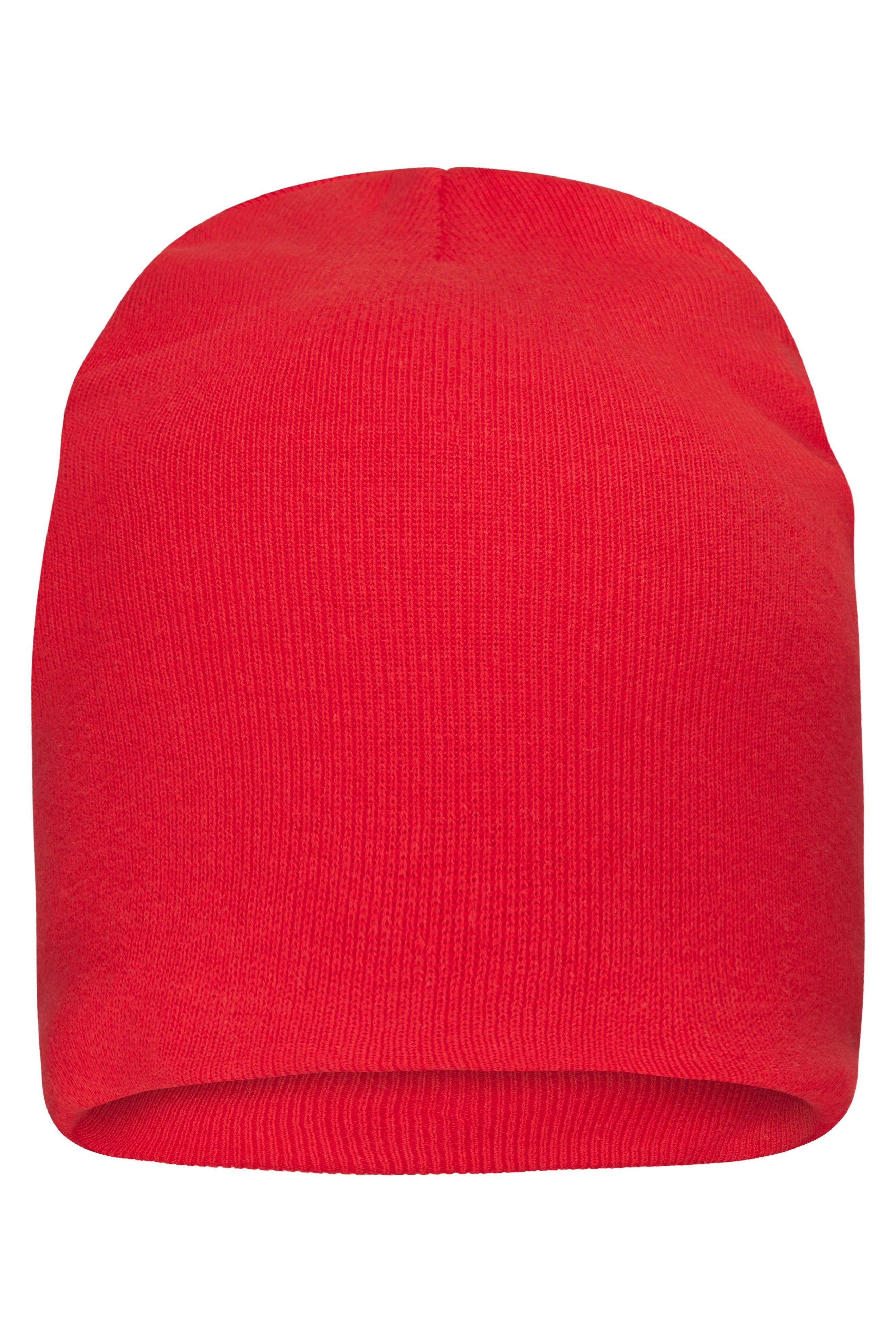 MB7410 - Bio Cotton Casual Beanie in red Größe one size von Daiber
