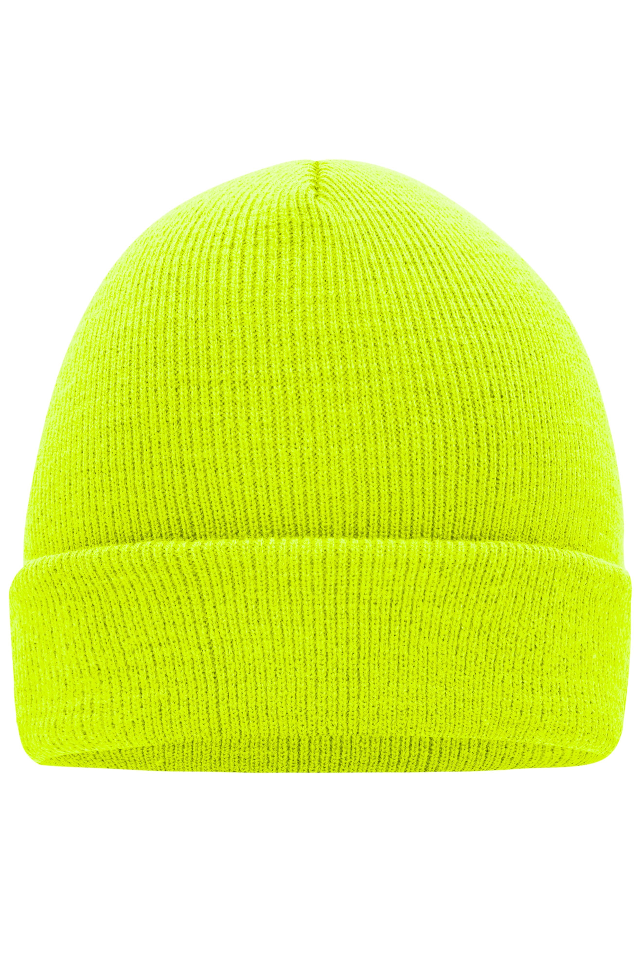 MB7500 - Knitted Cap in bright-yellow Größe one size von Daiber
