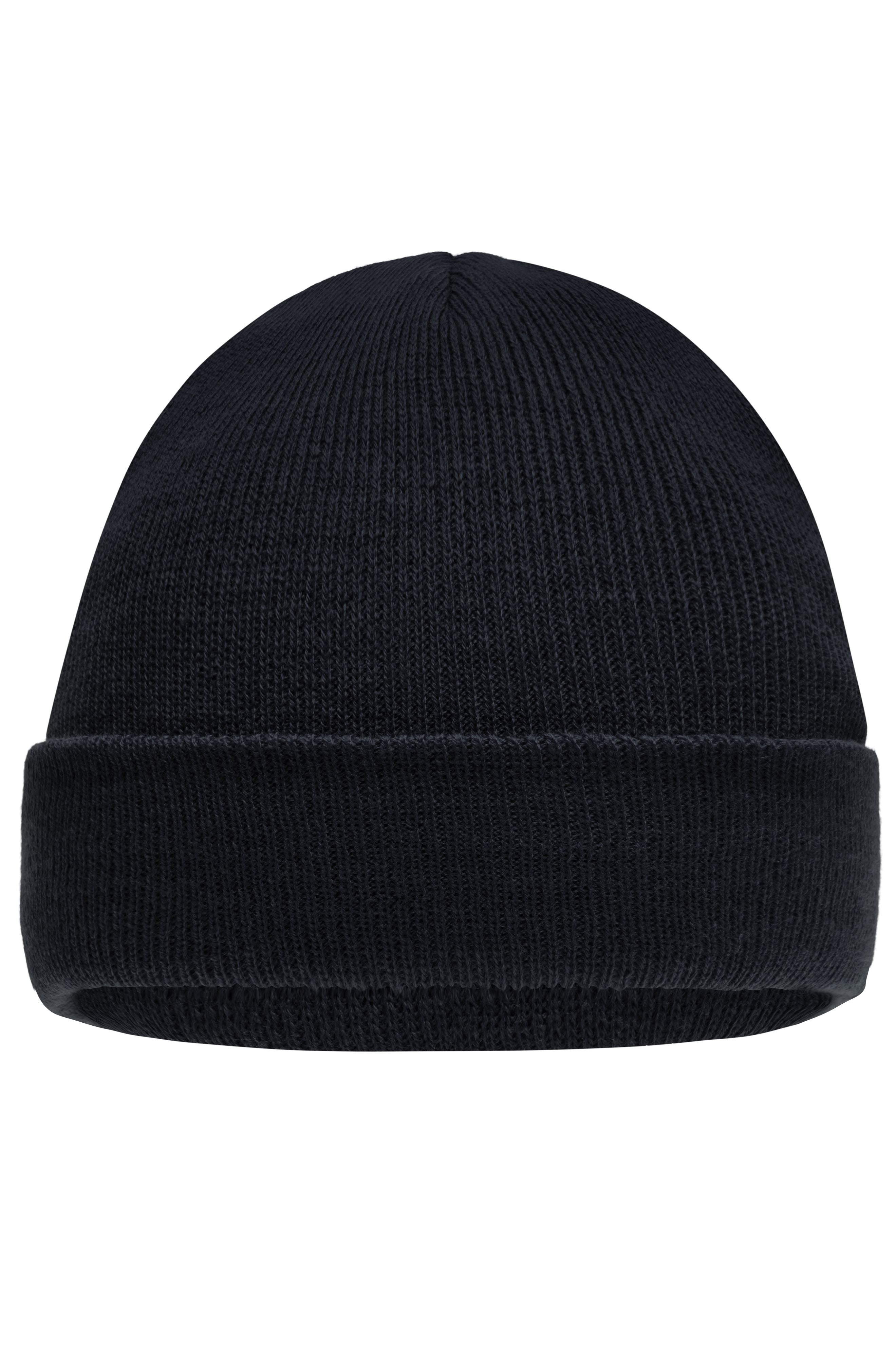 MB7501 - Knitted Cap for Kids in black Größe one size von Daiber