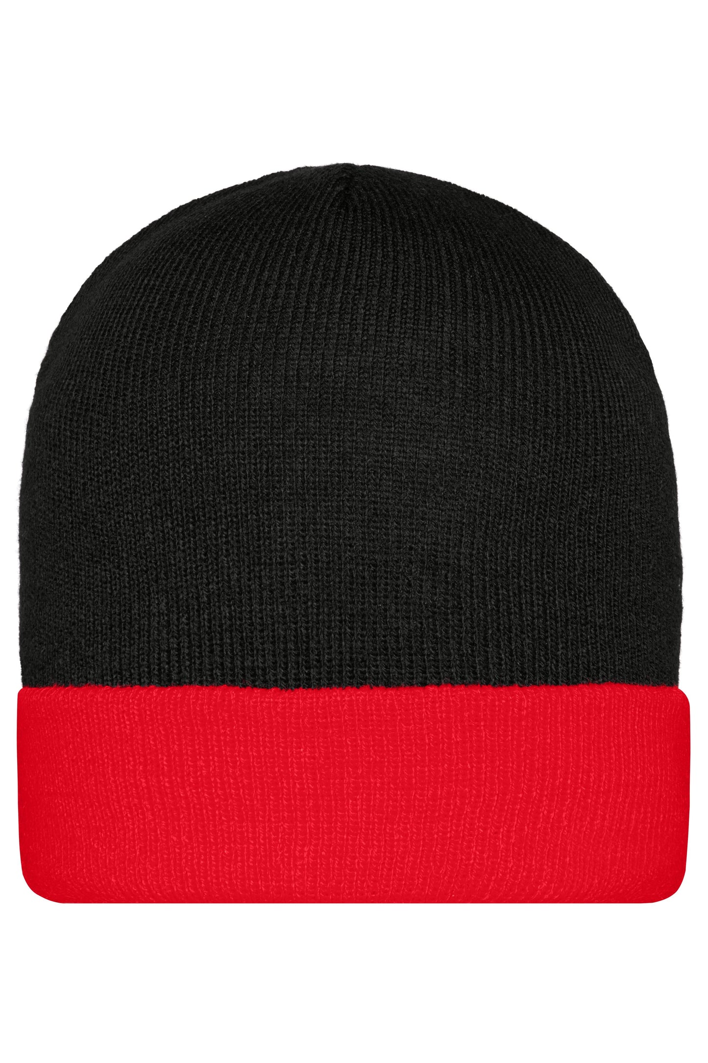 MB7550 - Knitted Cap in black/red Größe one size von Daiber