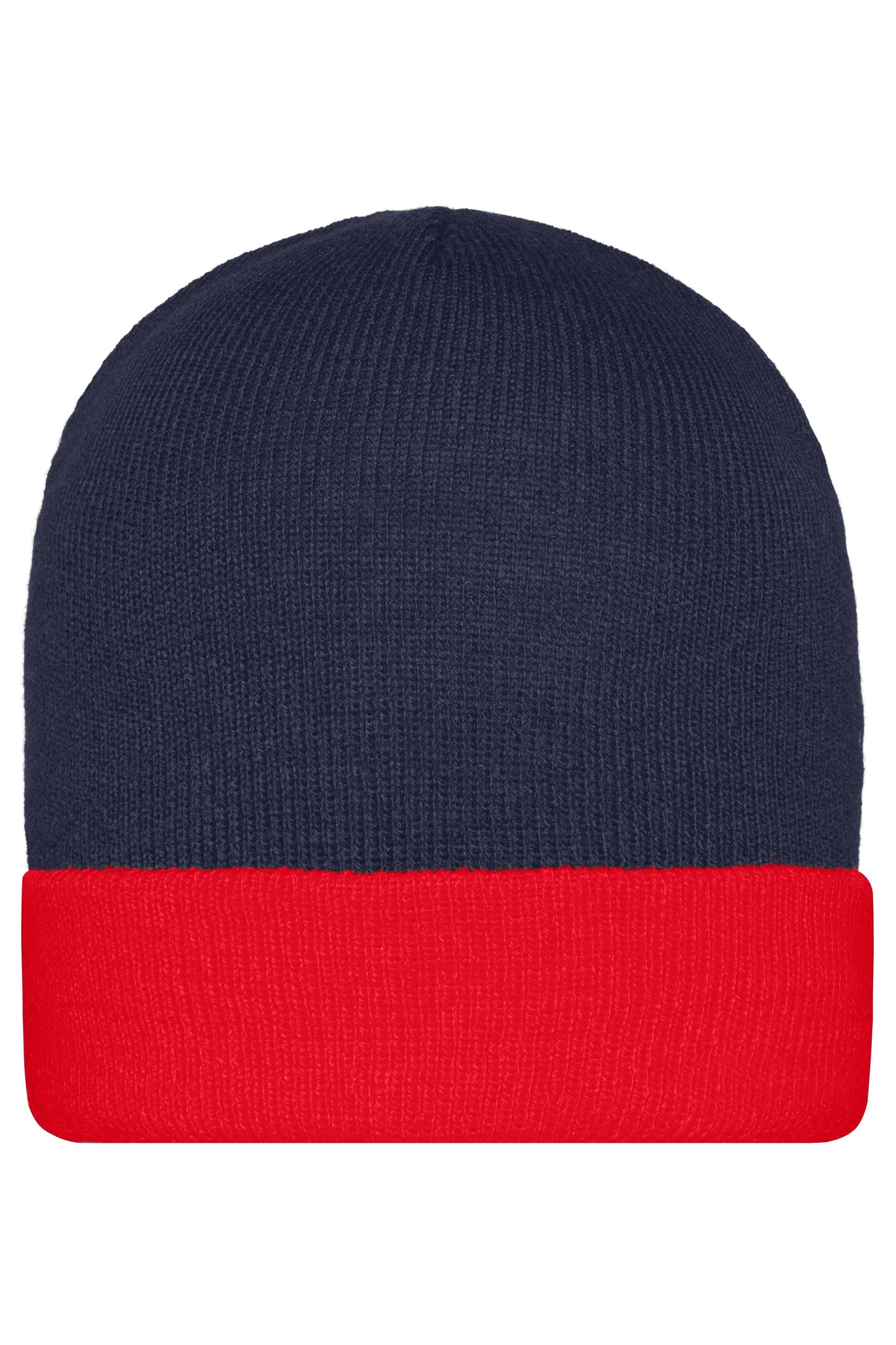 MB7550 - Knitted Cap in navy/red Größe one size von Daiber