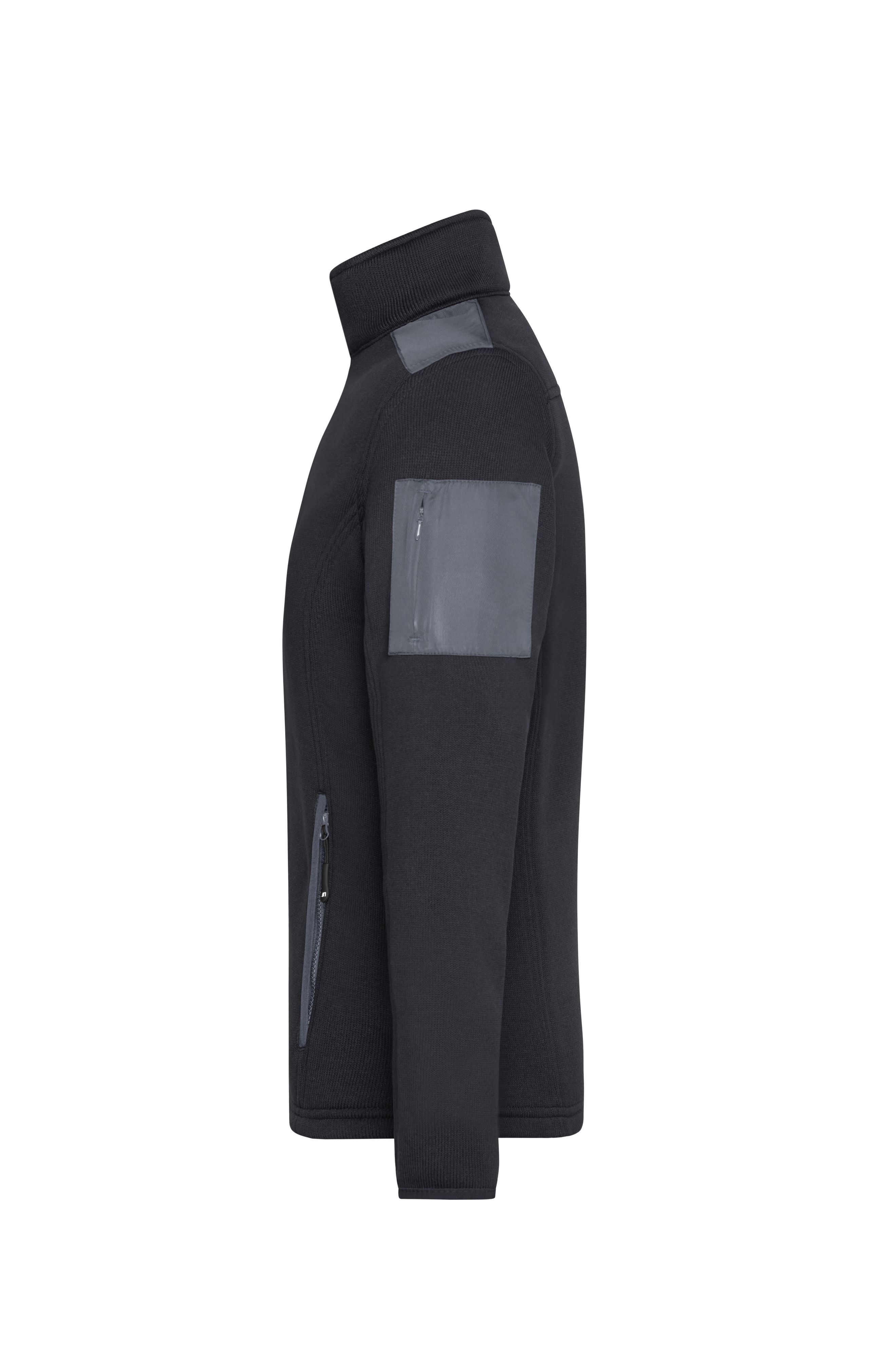 JN591 | Men's Knitted Fleece Jacket