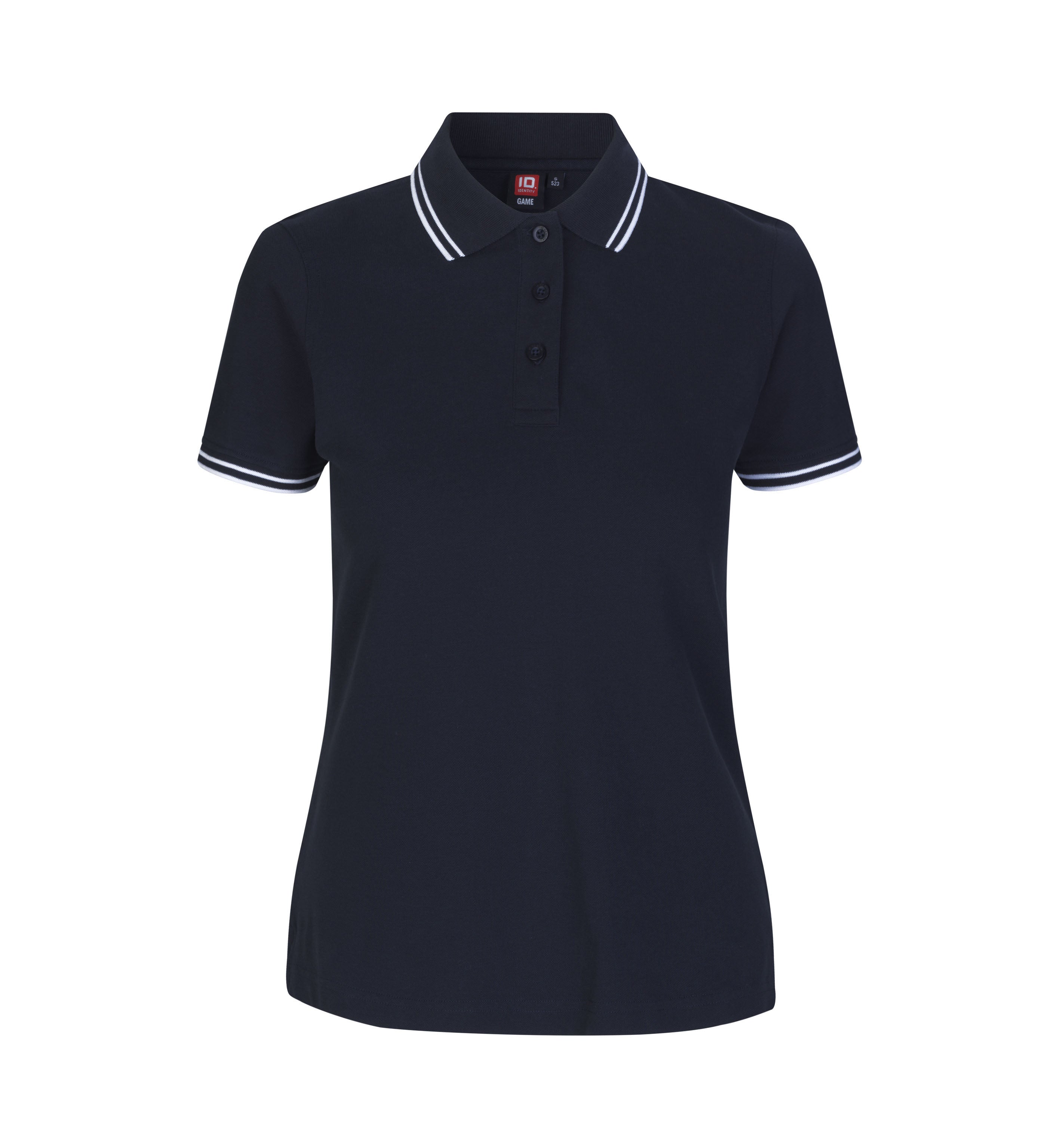 Kontrast Poloshirt | Stretch | Damen