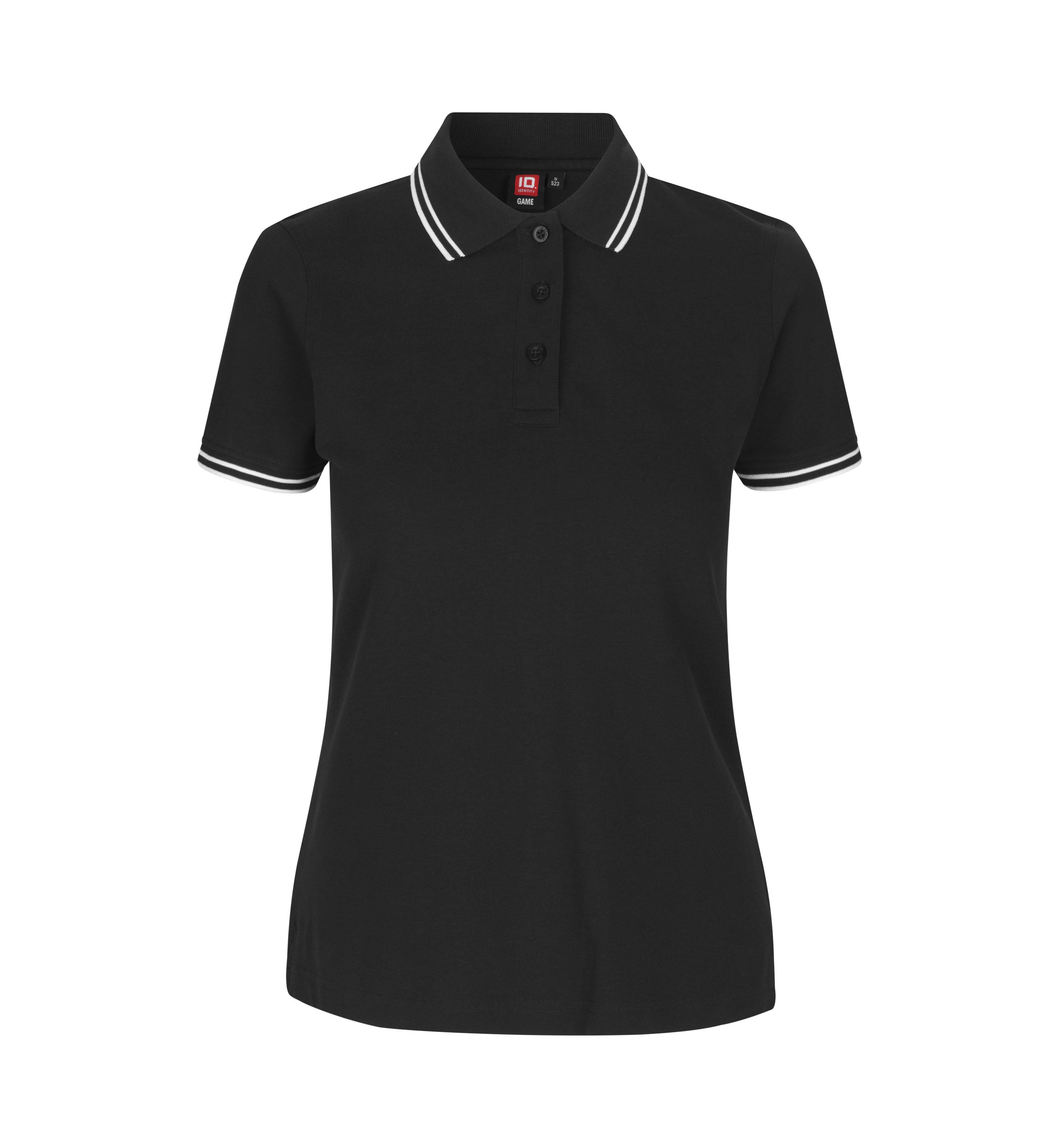Kontrast Poloshirt | Stretch | Damen