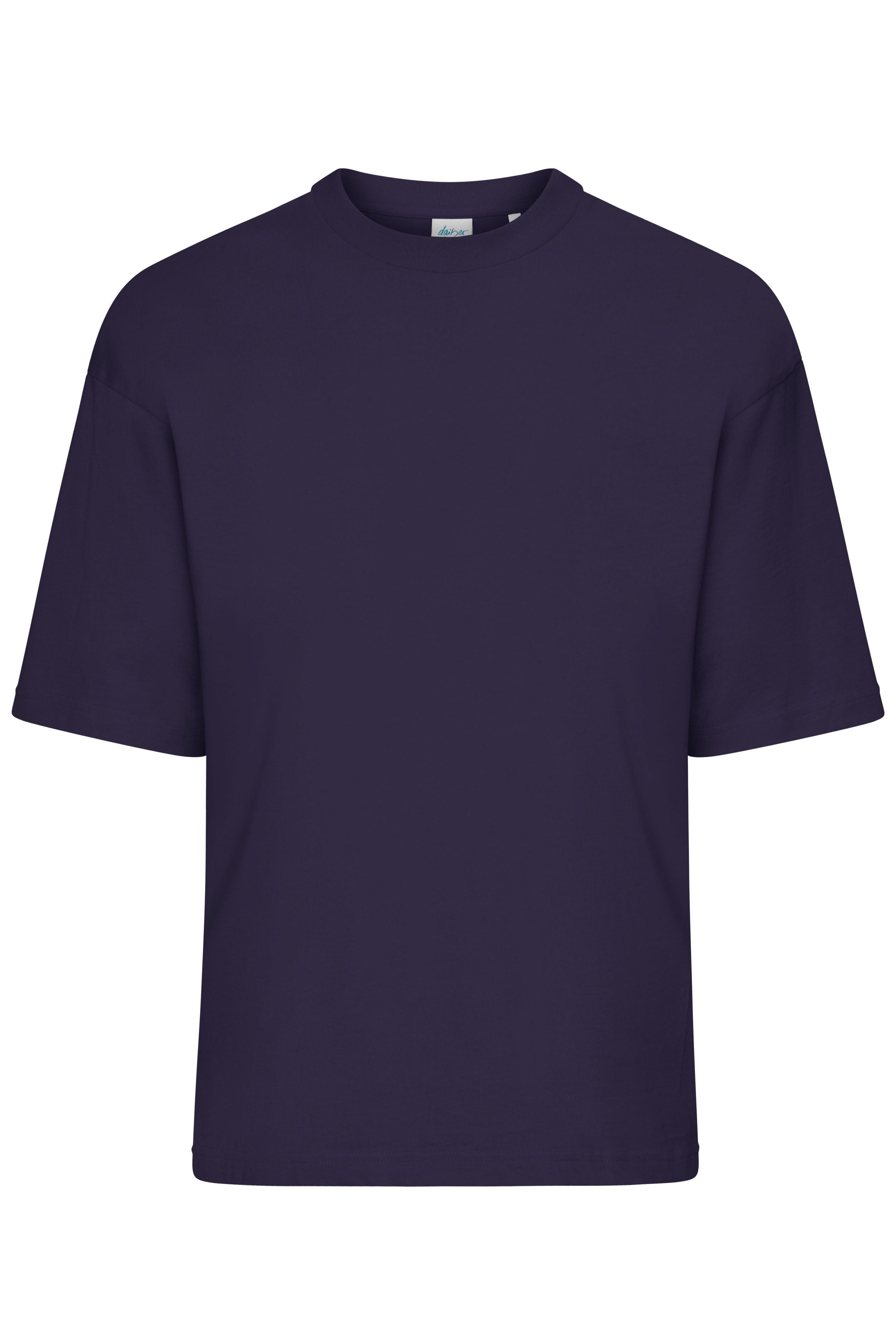 8041 - Oversized-T UNISEX in deep-purple Größe XXS von Daiber