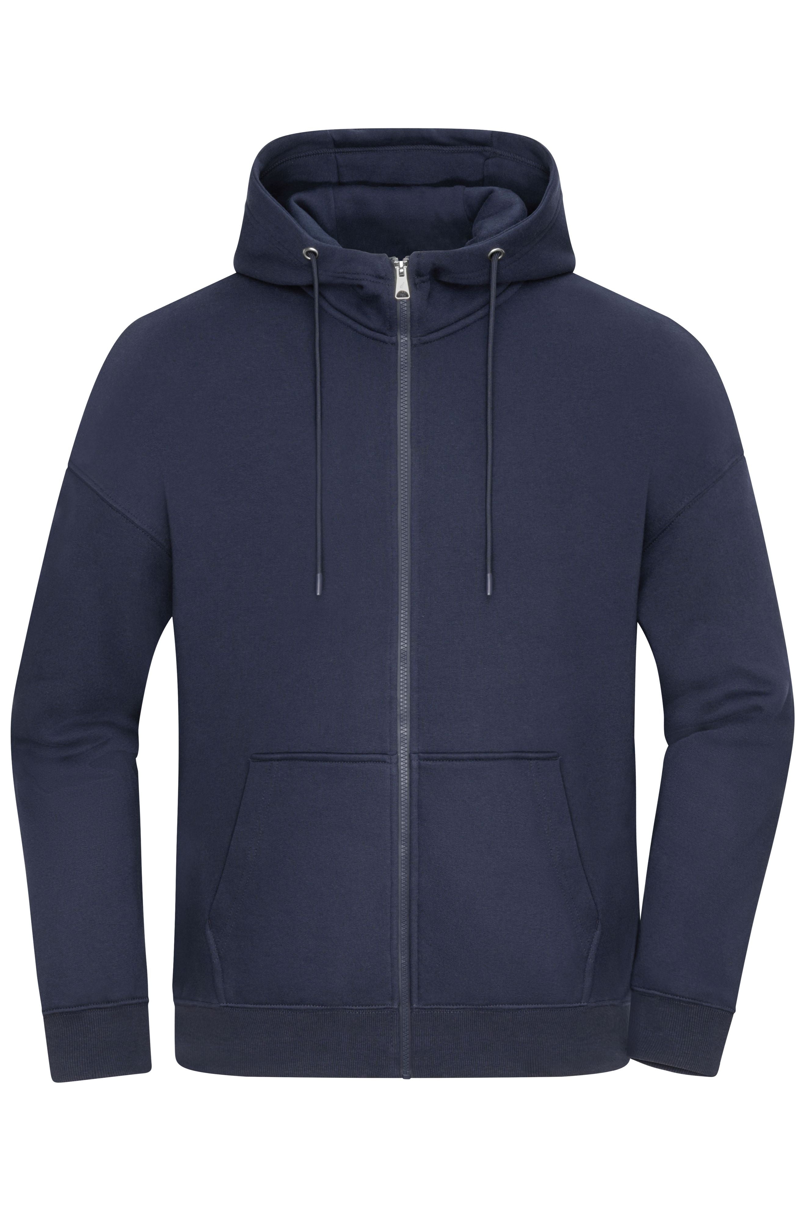 8043 - Oversized Hooded Jacket UNISEX in navy Größe XXS von Daiber