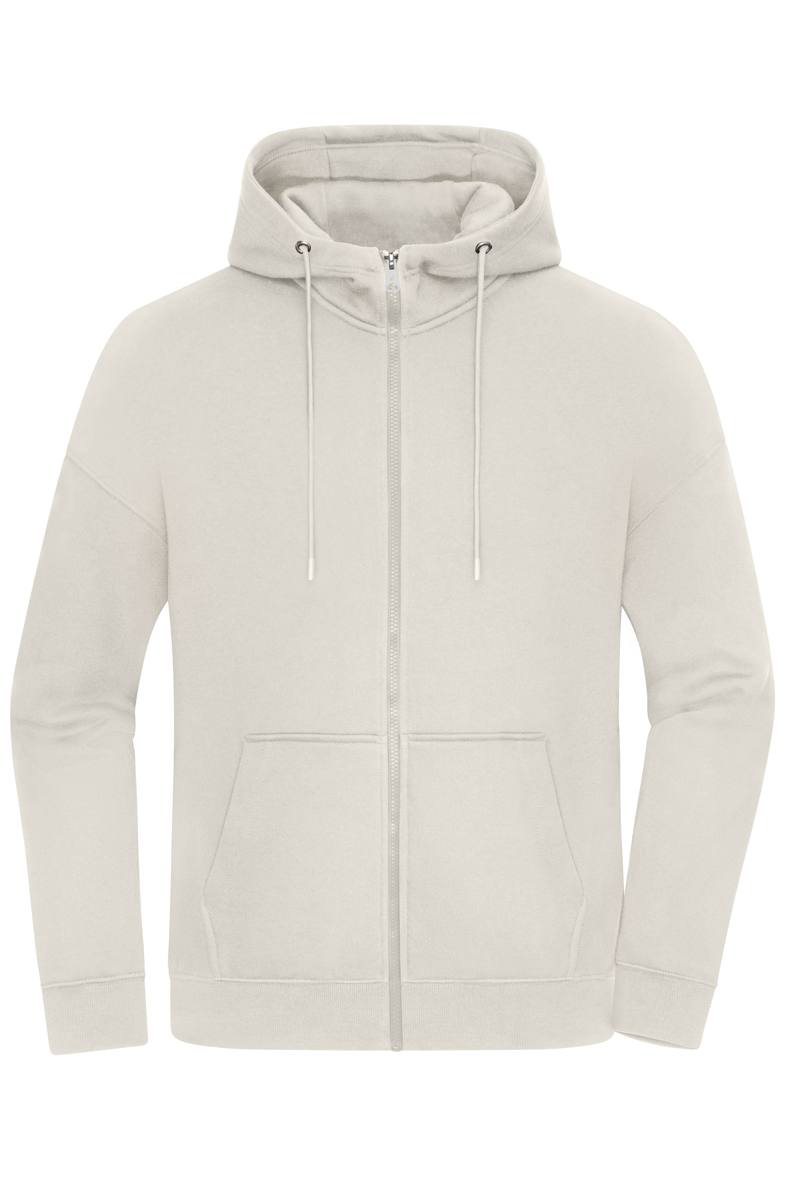 8043 - Oversized Hooded Jacket UNISEX in sandstone Größe XXS von Daiber