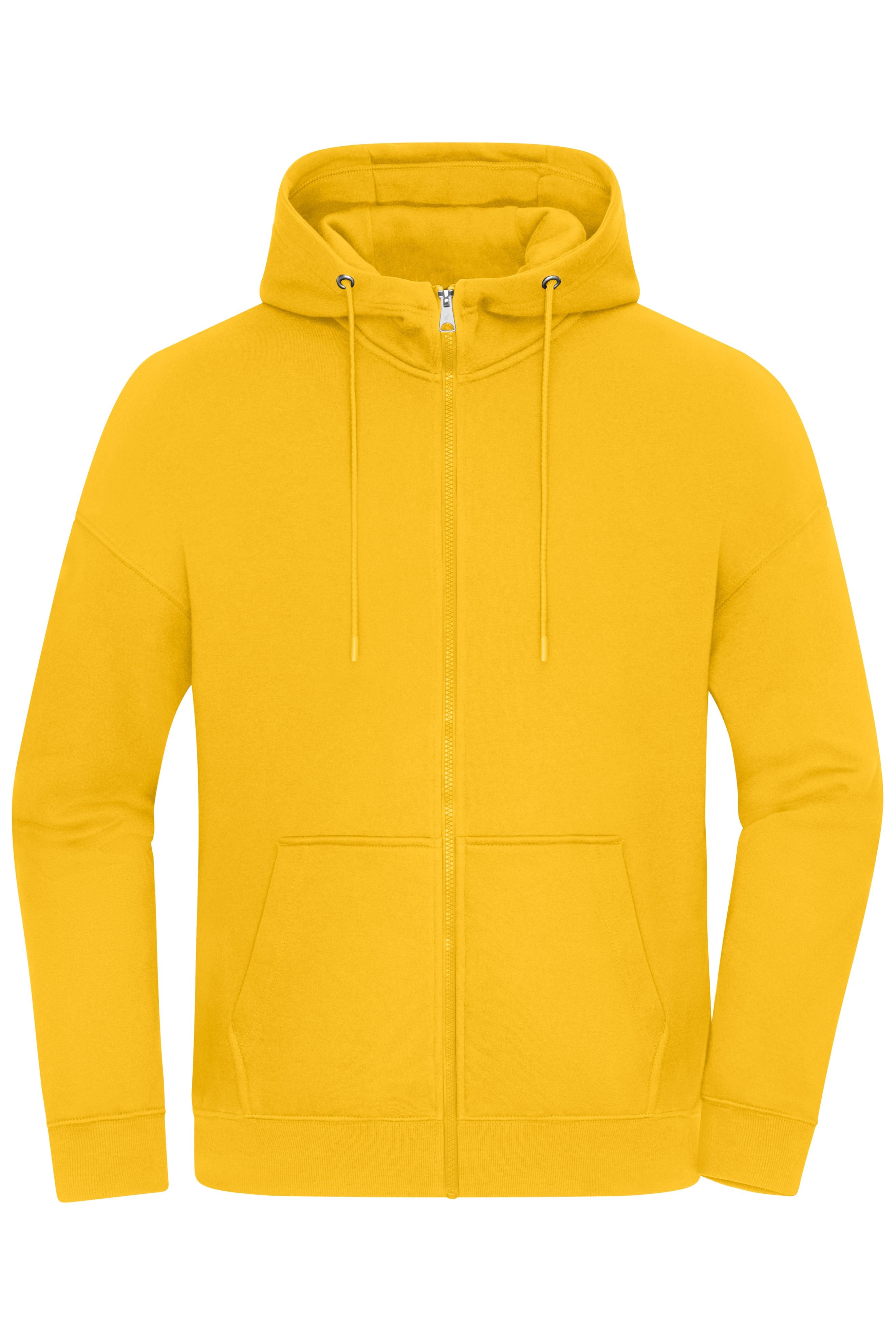 8043 - Oversized Hooded Jacket UNISEX in sunflower Größe XXS von Daiber