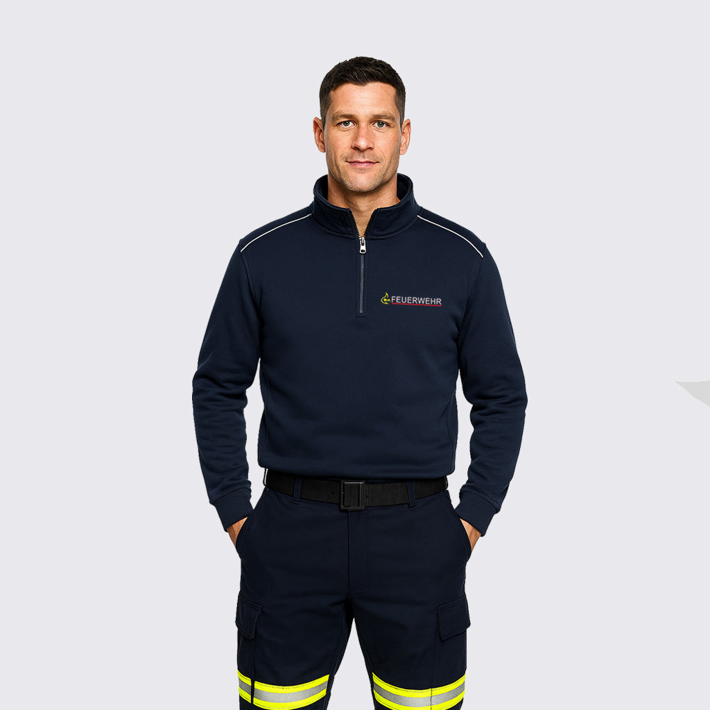 Feuerwehr Half-Zip Sweatshirt Spezial
