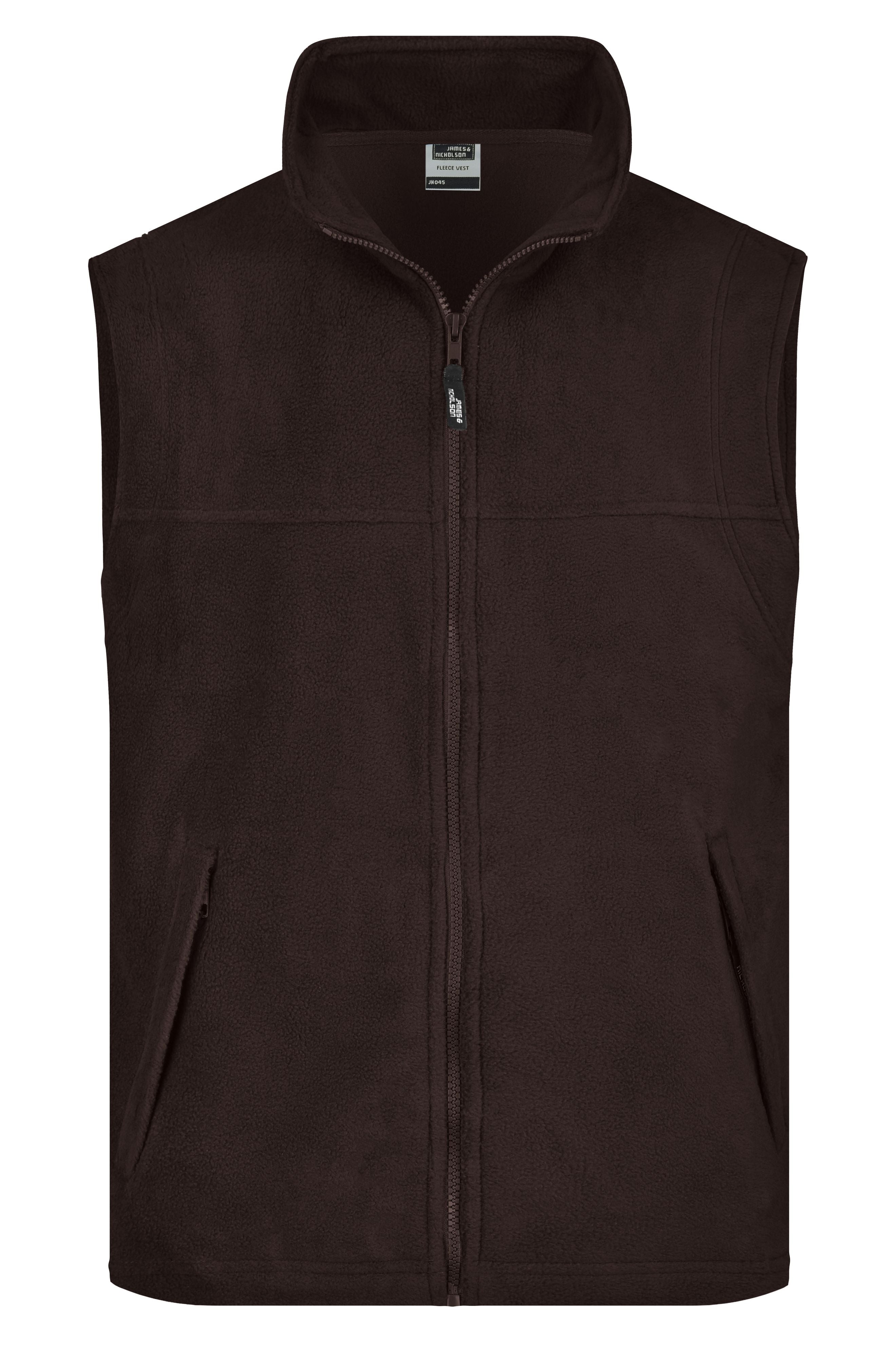 JN045 - Fleece Vest in brown Größe S von Daiber