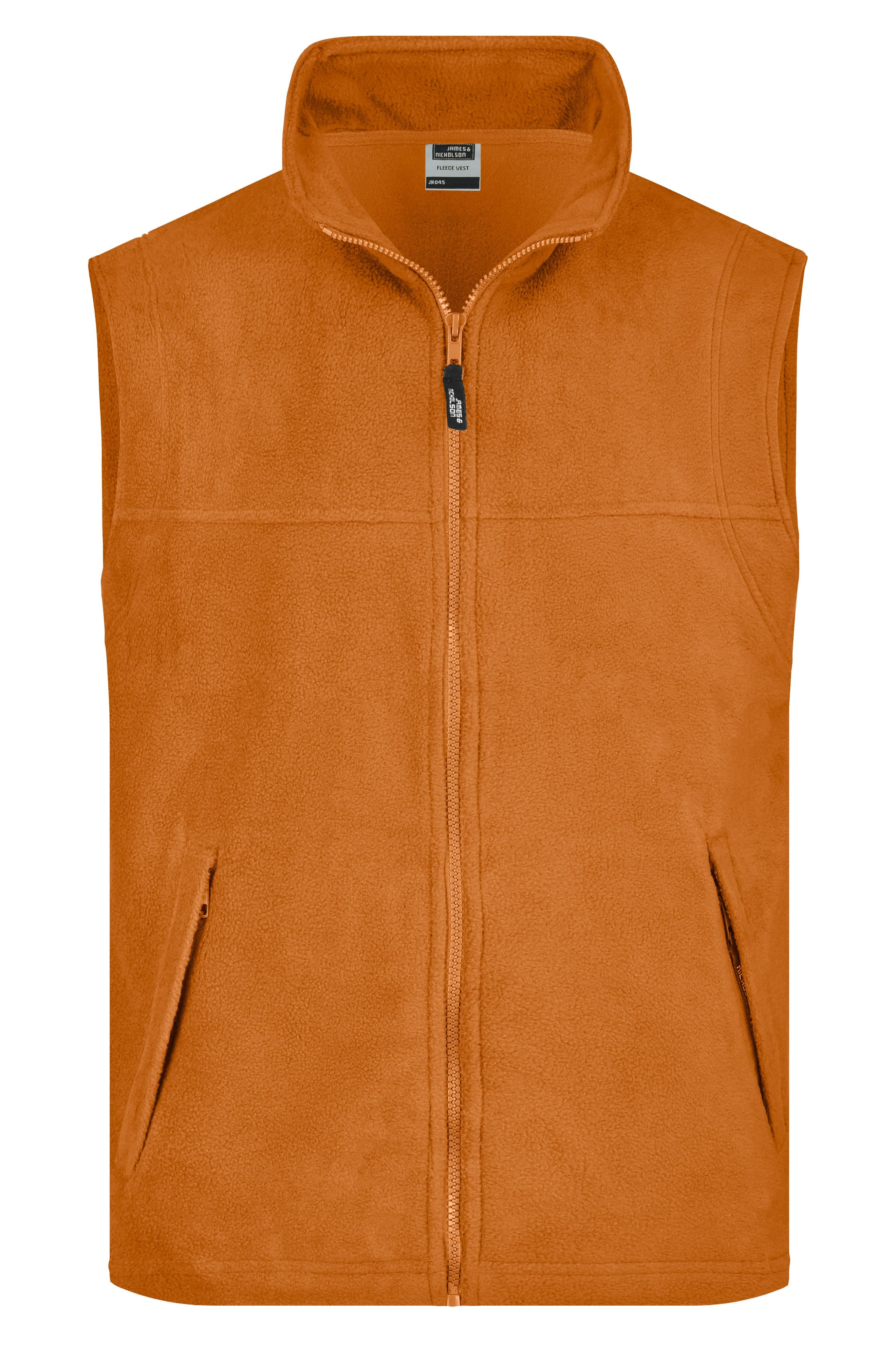 JN045 - Fleece Vest in orange Größe S von Daiber