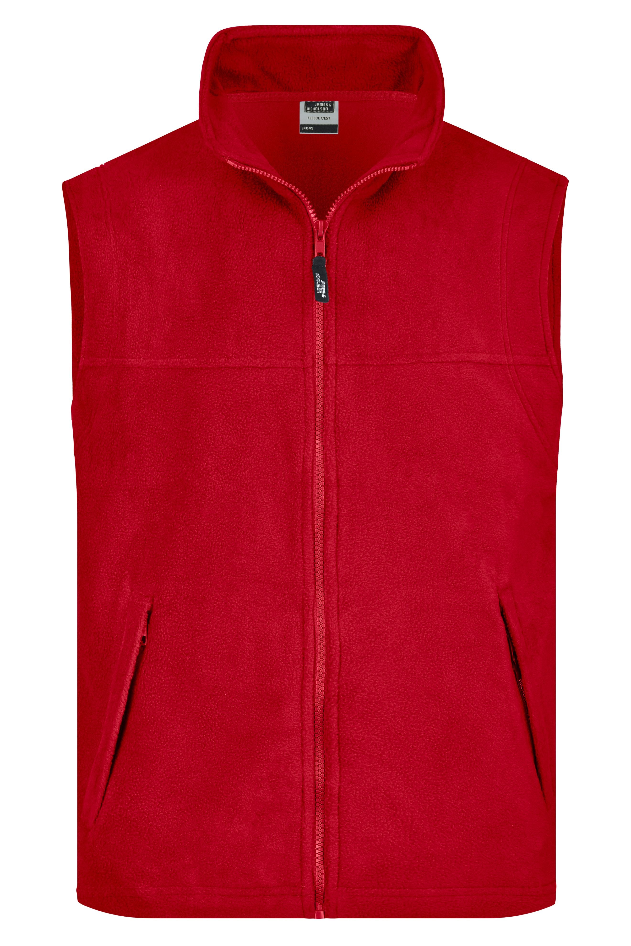 JN045 - Fleece Vest in red Größe S von Daiber