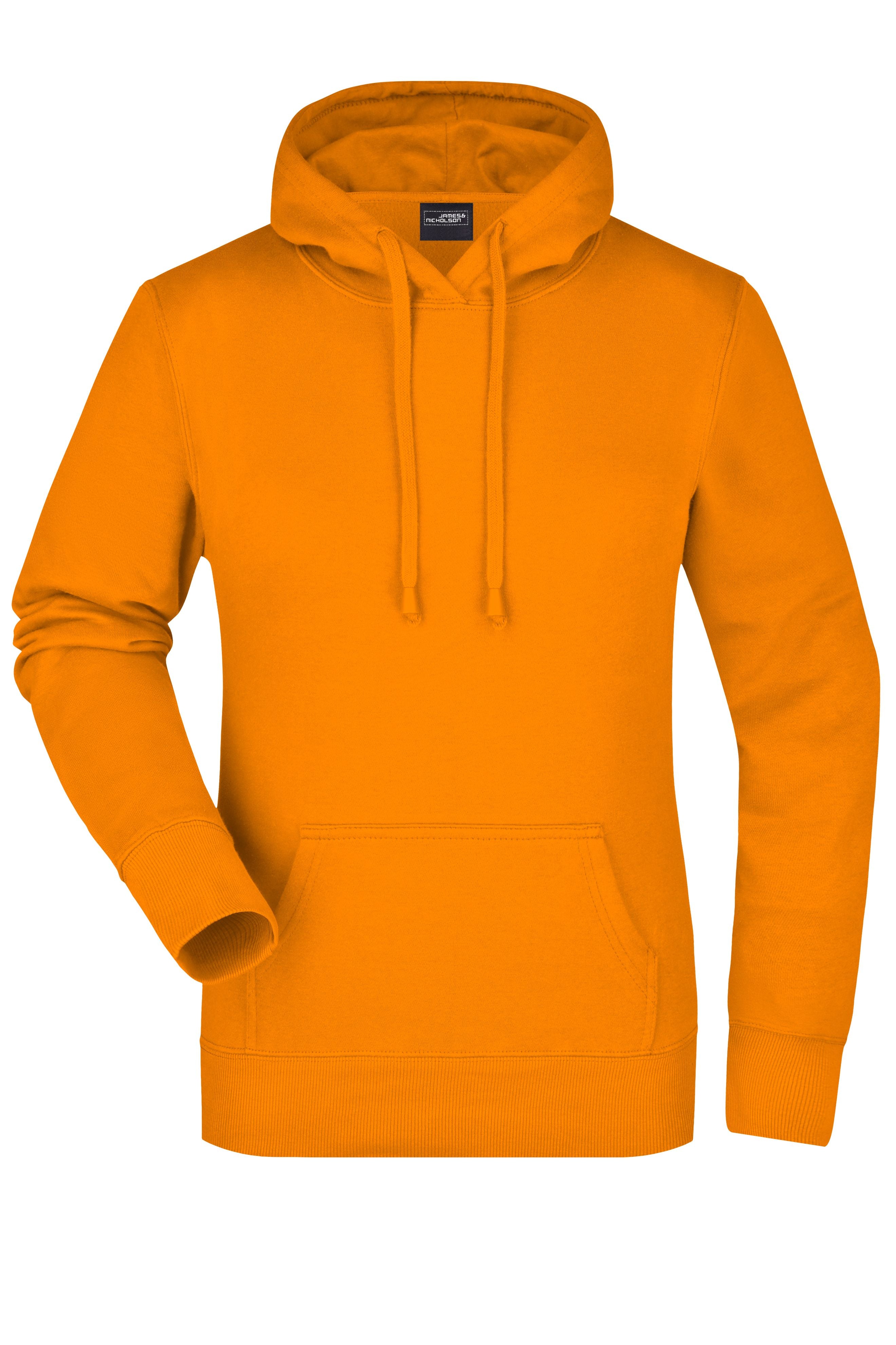 JN051 - Ladies' Hooded Sweat in orange Größe S von Daiber