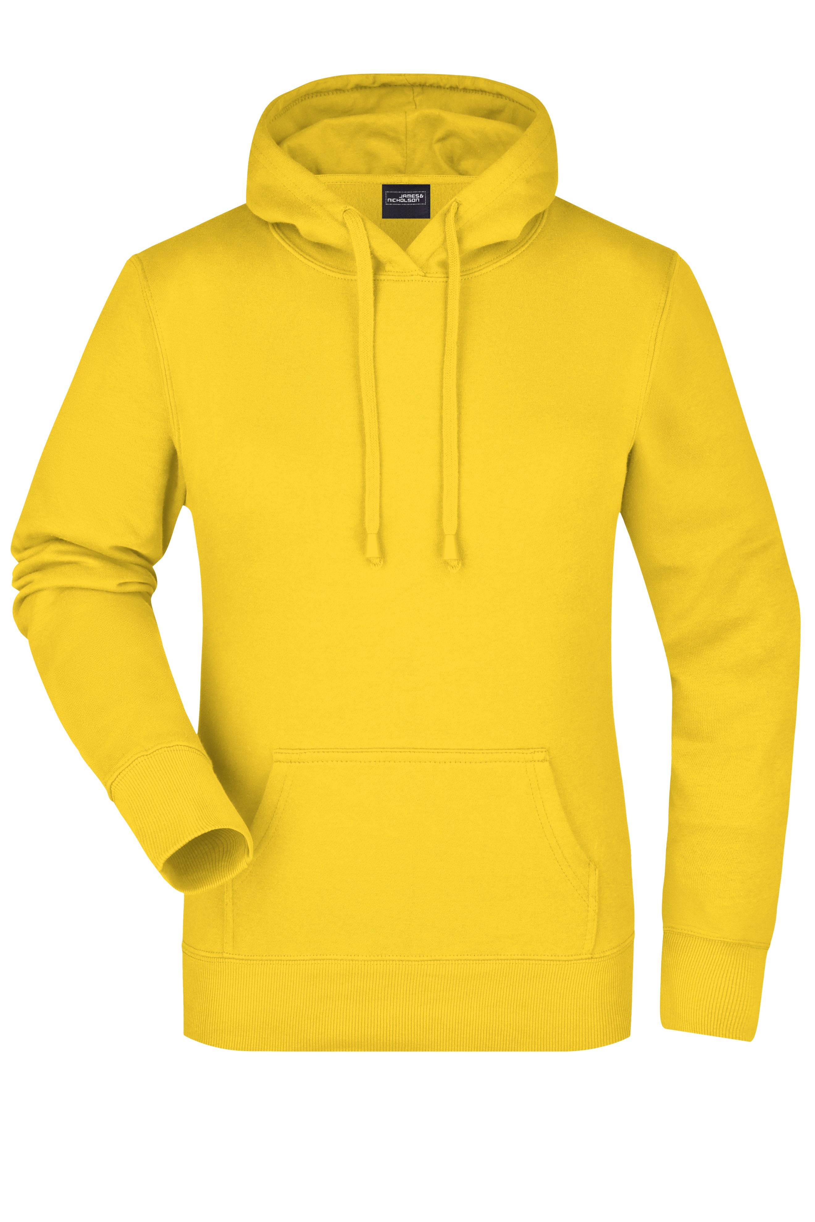 JN051 - Ladies' Hooded Sweat in sun-yellow Größe S von Daiber