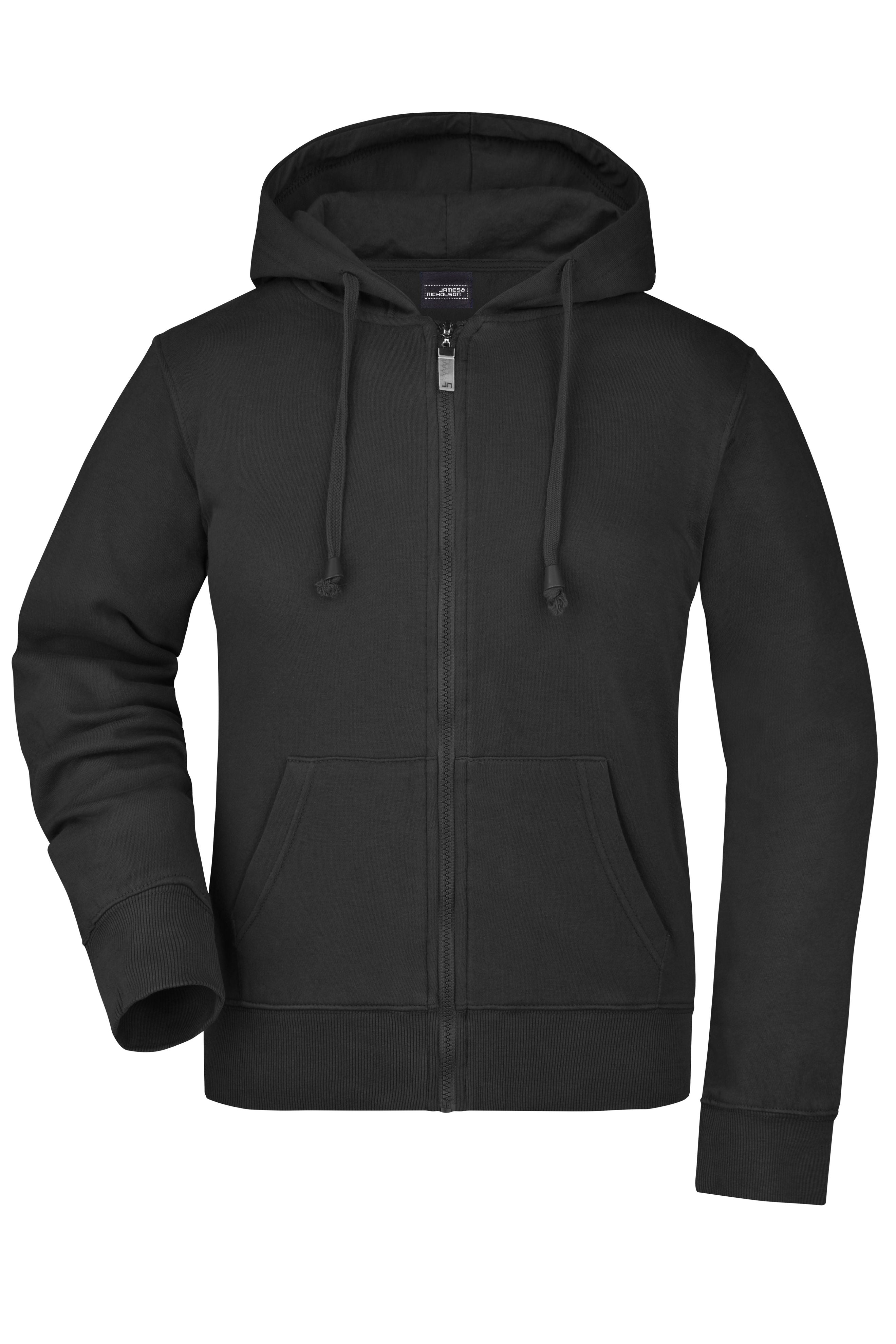 JN053 - Ladies' Hooded Jacket in black Größe S von Daiber