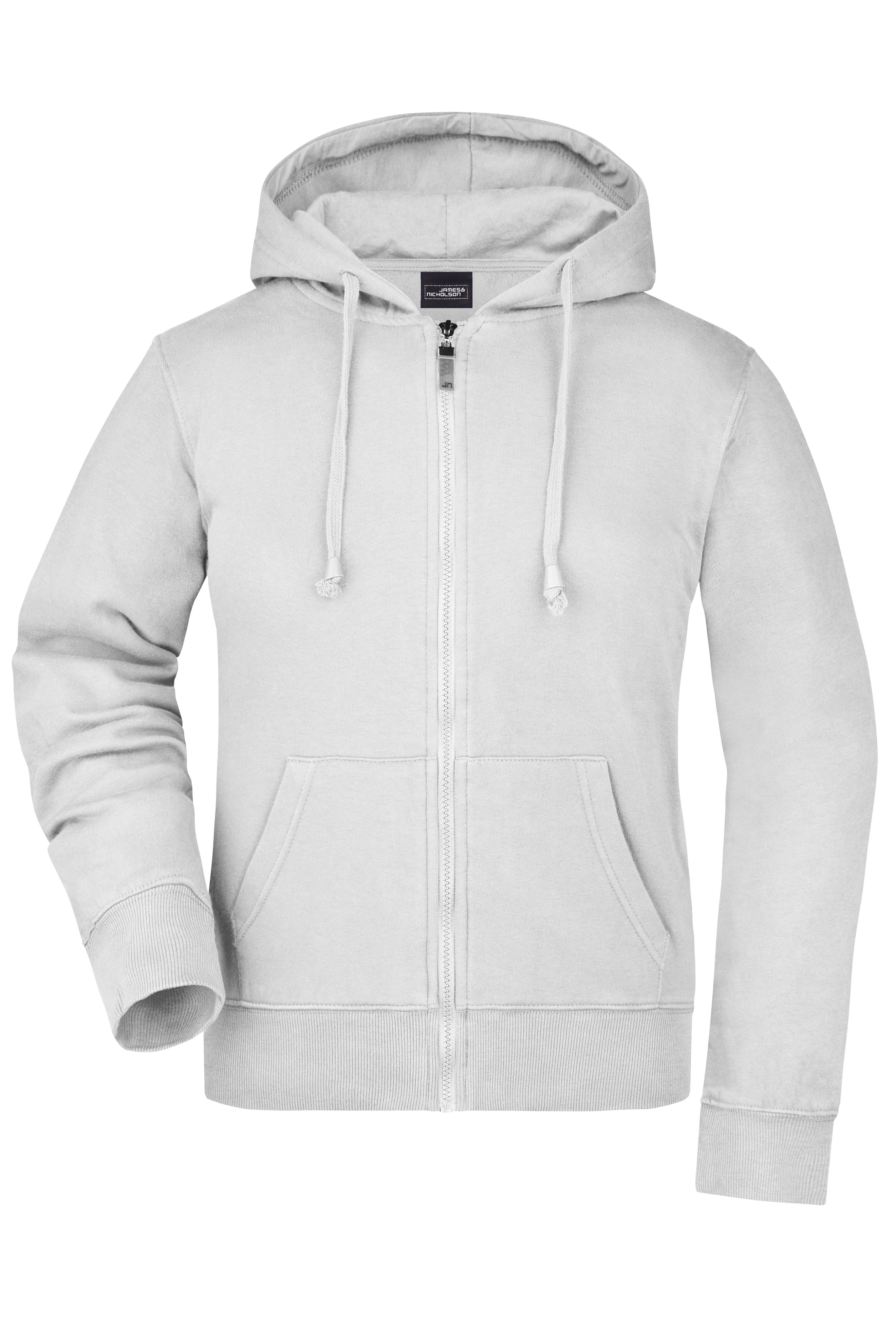 JN053 - Ladies' Hooded Jacket in white Größe S von Daiber