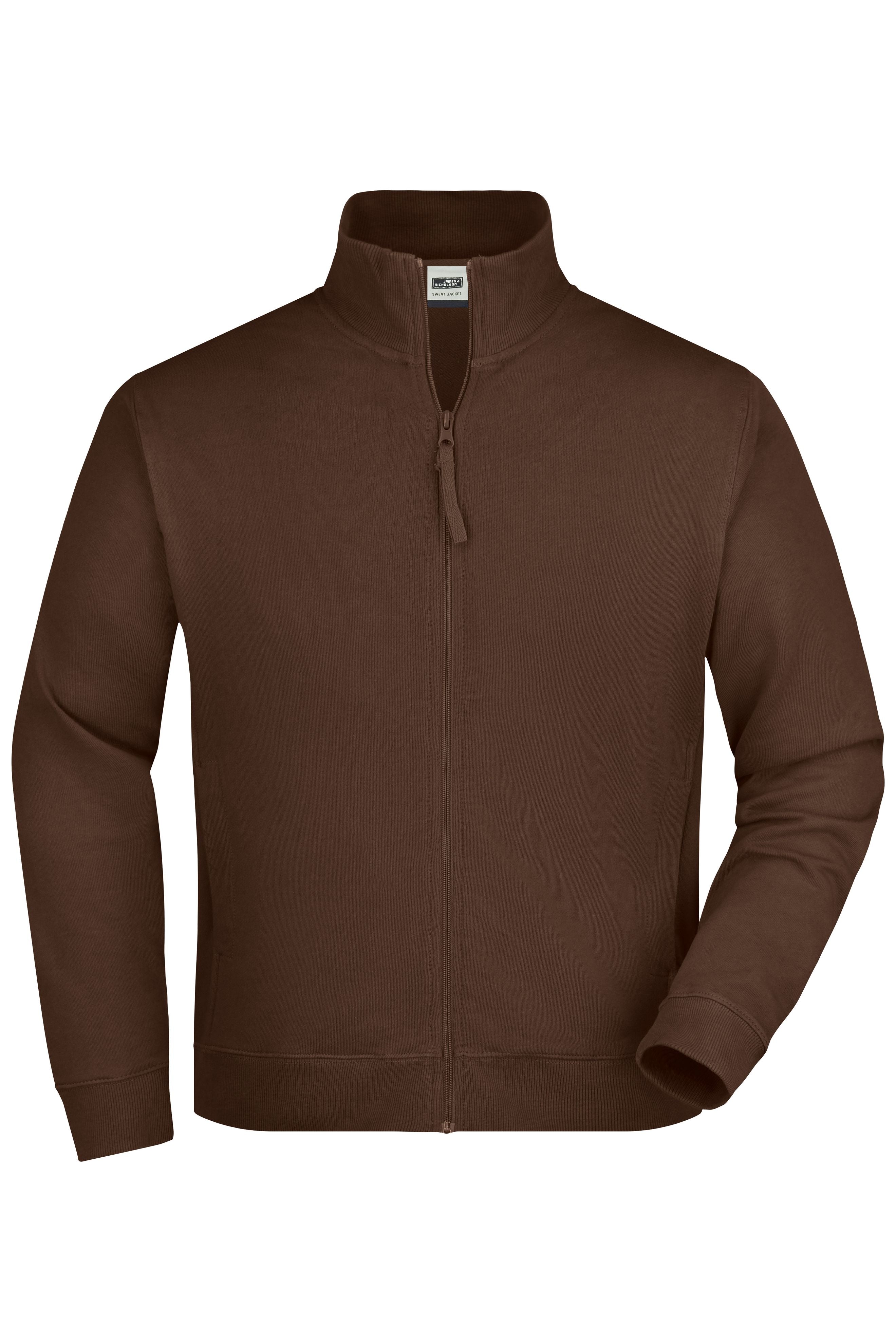 JN058 - Sweat Jacket in brown Größe S von Daiber