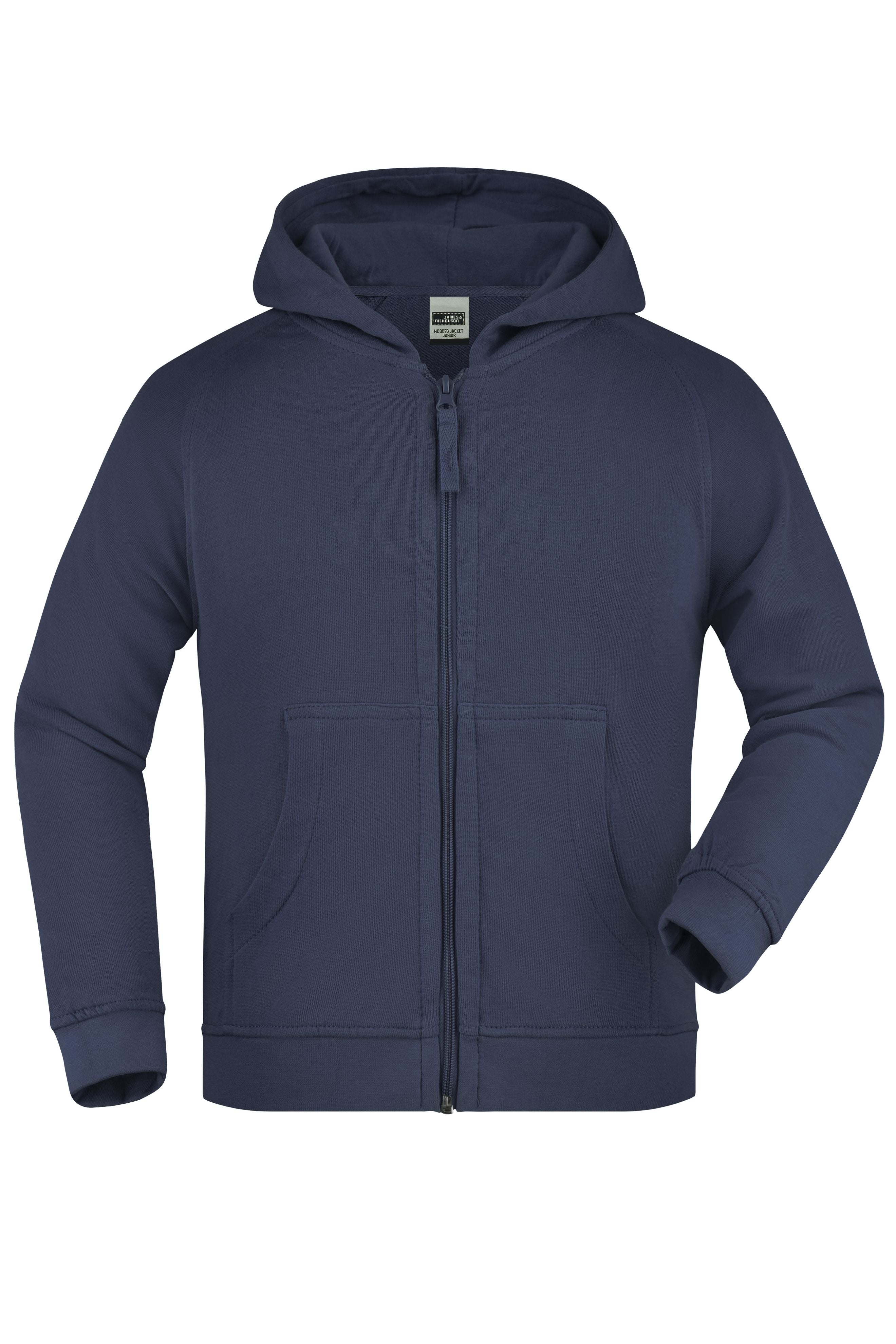 JN059K - Hooded Jacket Junior in navy Größe XS von Daiber