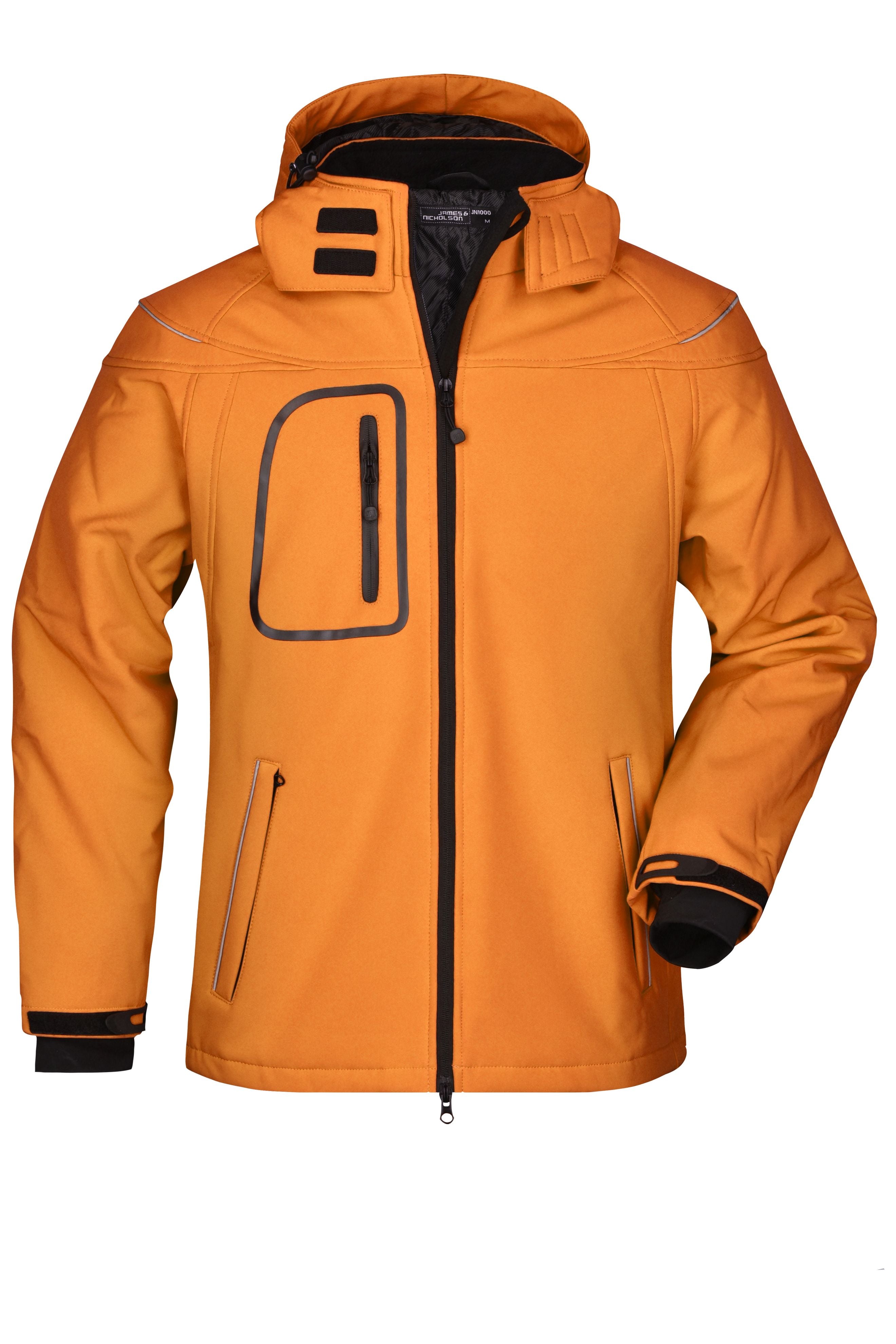 JN1000 - Men’s Winter Softshell Jacket in orange Größe S von Daiber