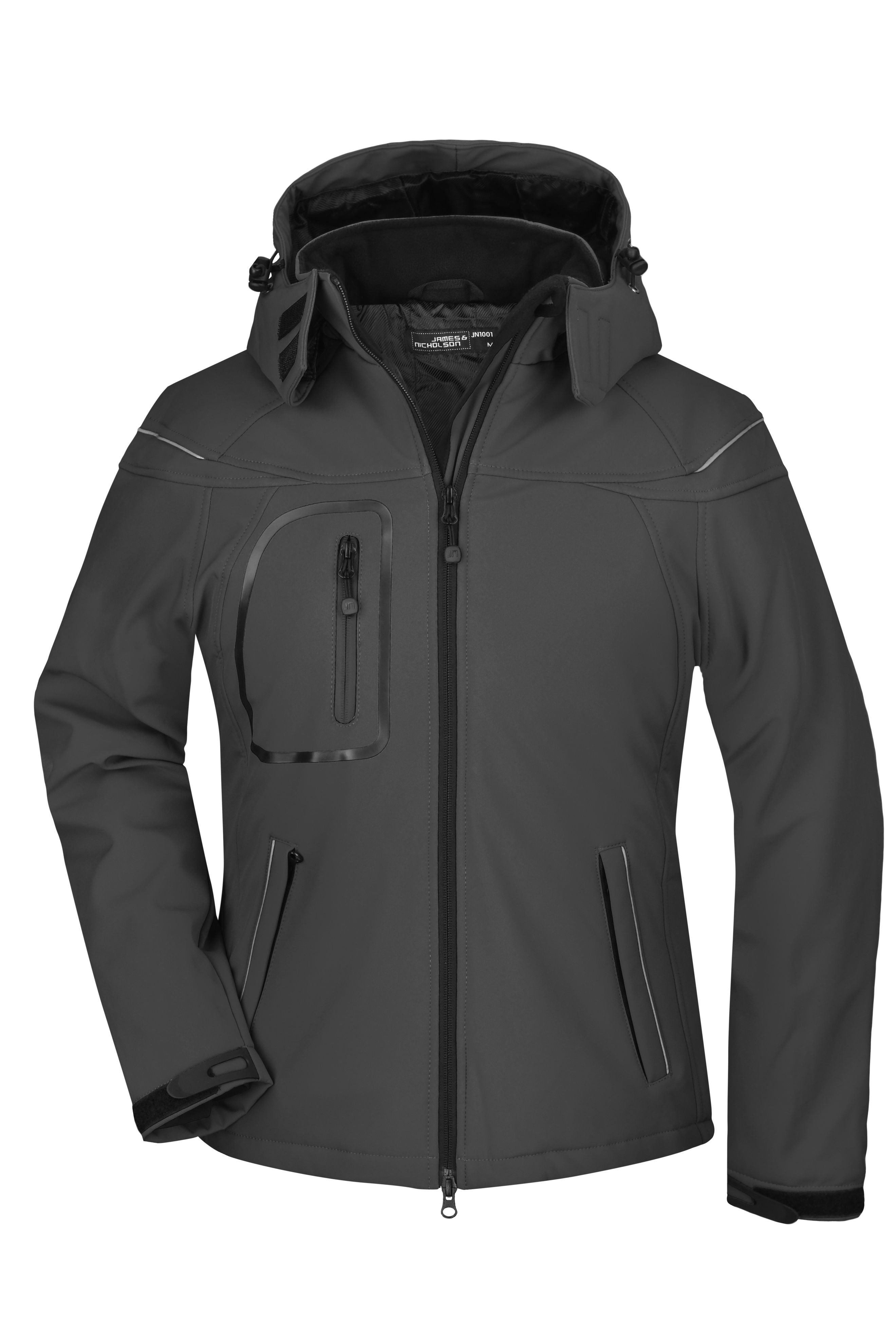JN1001 - Ladies' Winter Softshell Jacket in black Größe S von Daiber